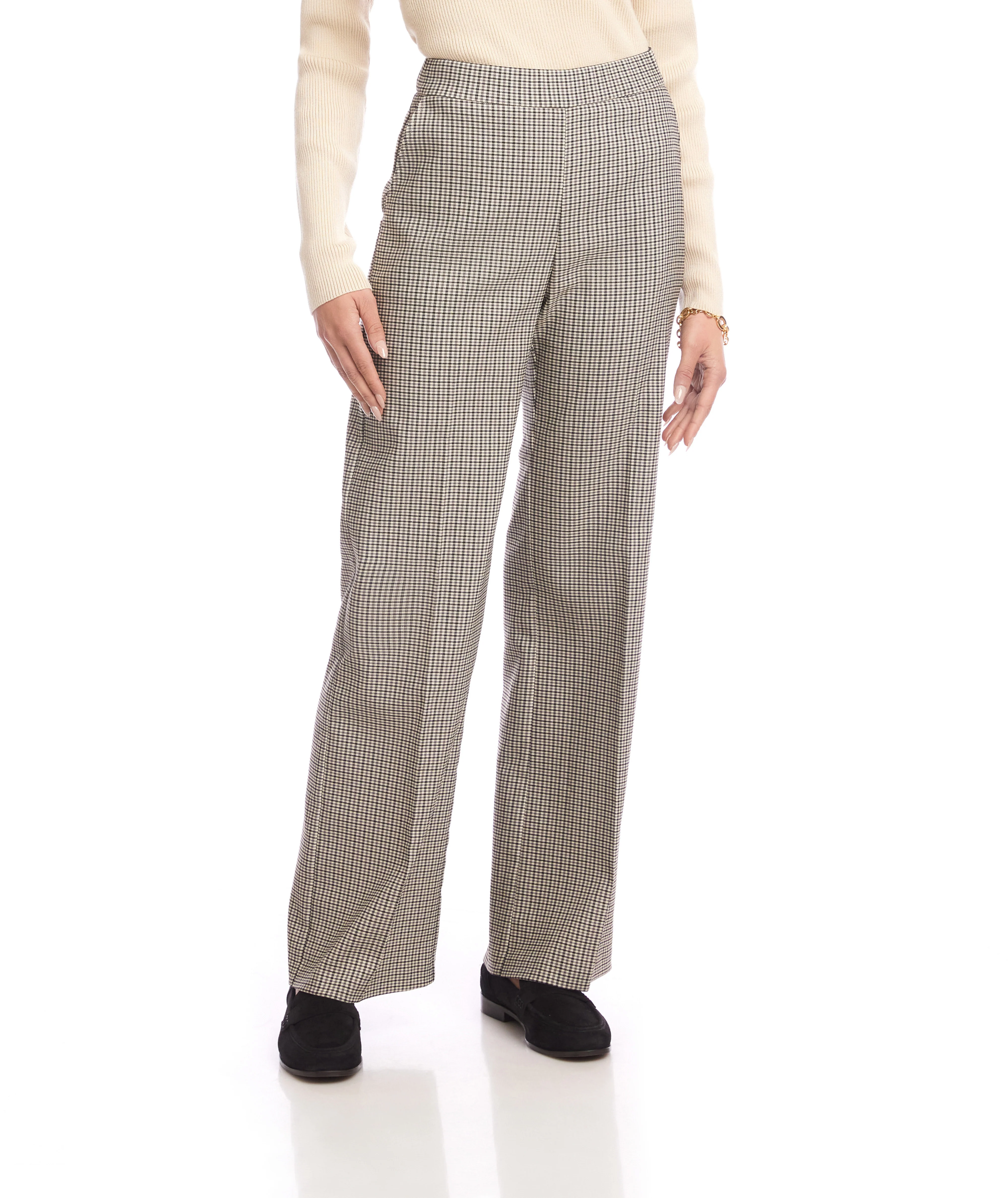 Karen Kane Womens Straight Leg Trousers