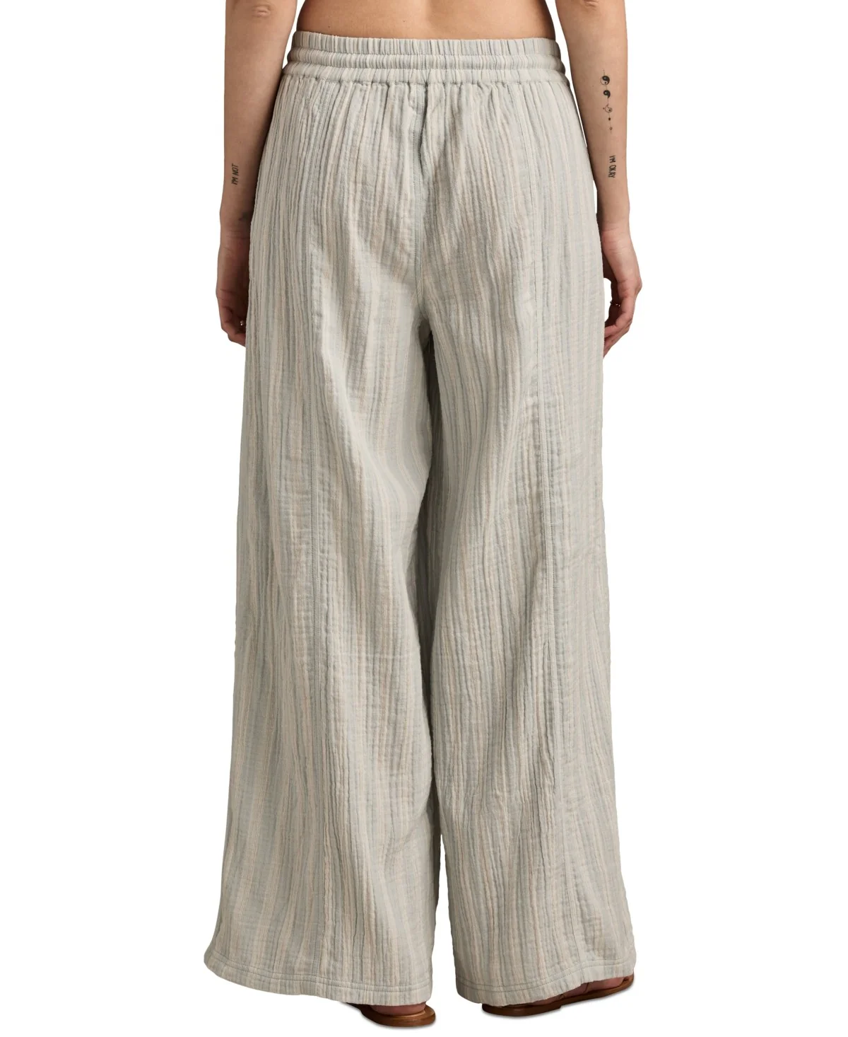 Lucky Brands Womens Striped Beachy Gauze Pants - Image 3