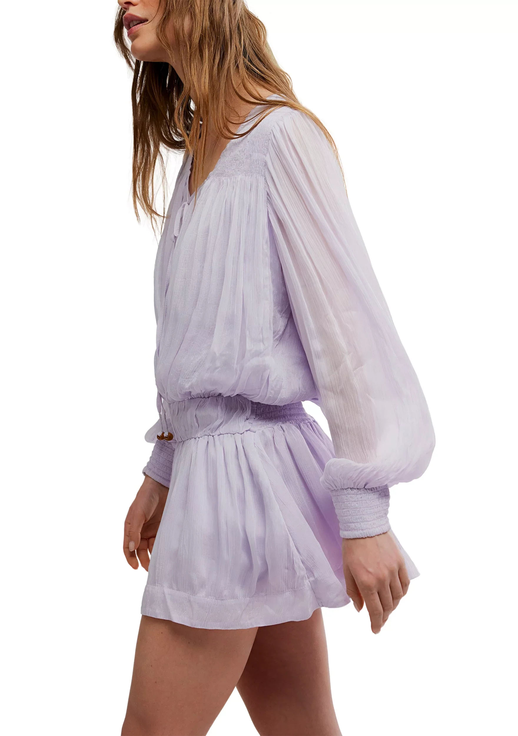 Free People Womens Sunbeam Mini Dress - Image 3