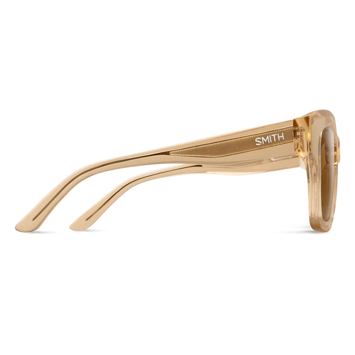 Smith Sway Champagne Crystal Frame - ChromaPop Polarized Brown Lens - Polarized Sunglasses - Image 3