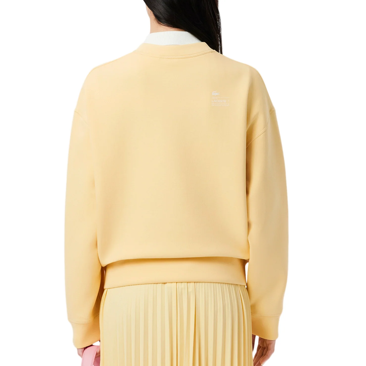 Lacoste Womens Oversized Cotton Sweatshirt - Image 2
