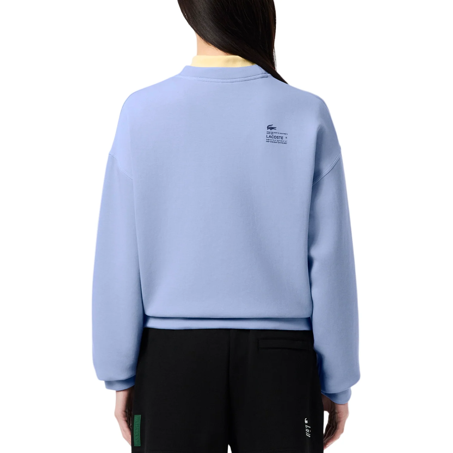 Lacoste Womens Oversized Cotton Sweatshirt - Image 3