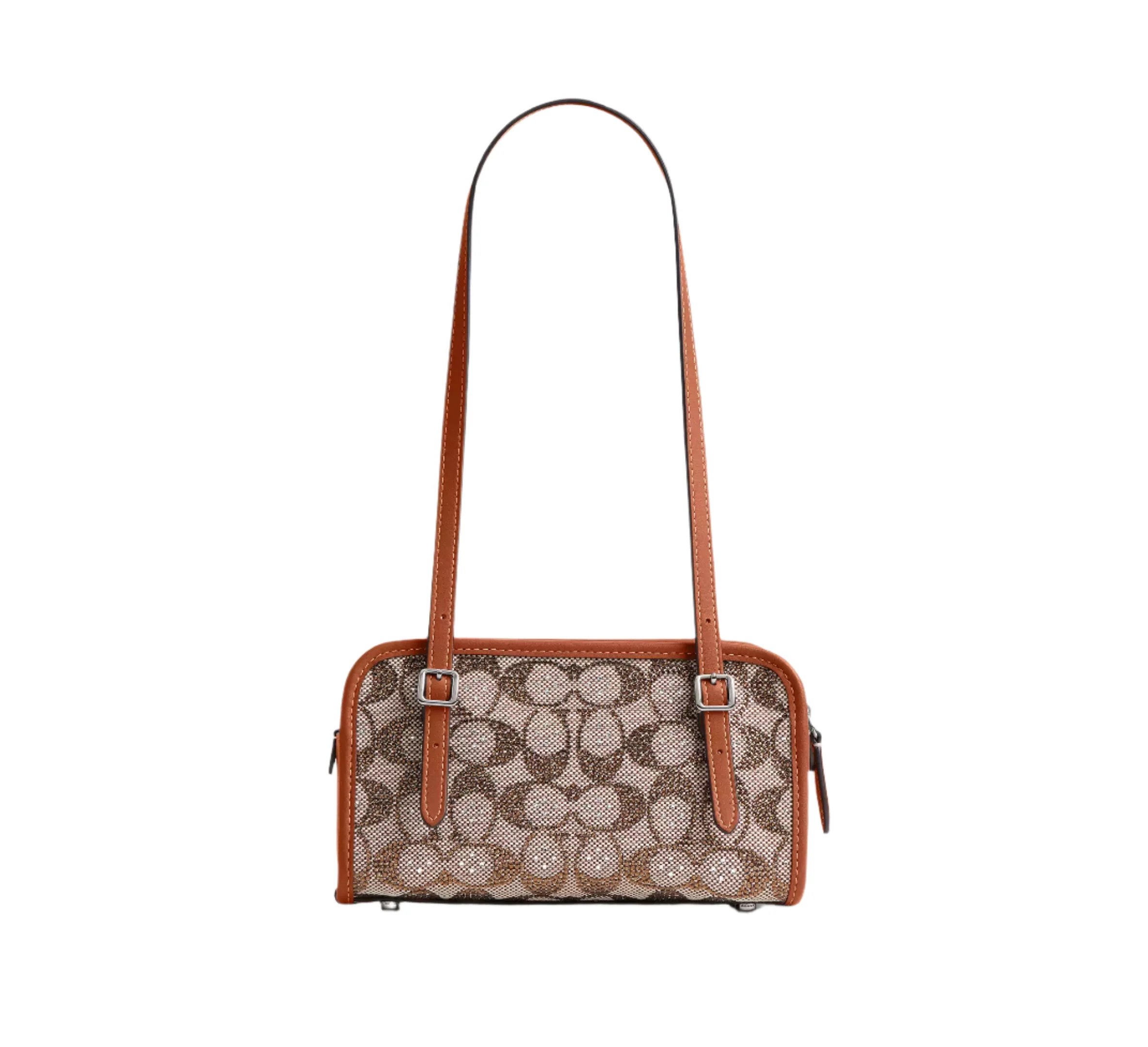 Coach Crystal Signature Jacquard Swing Zip 20 Shoulder Handbag - Image 3