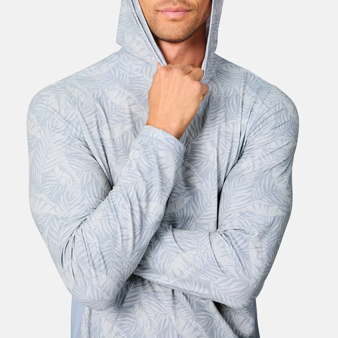 Free Country Mens Sun Free UPF Printed Hoodie Sweatshirt - Image 3