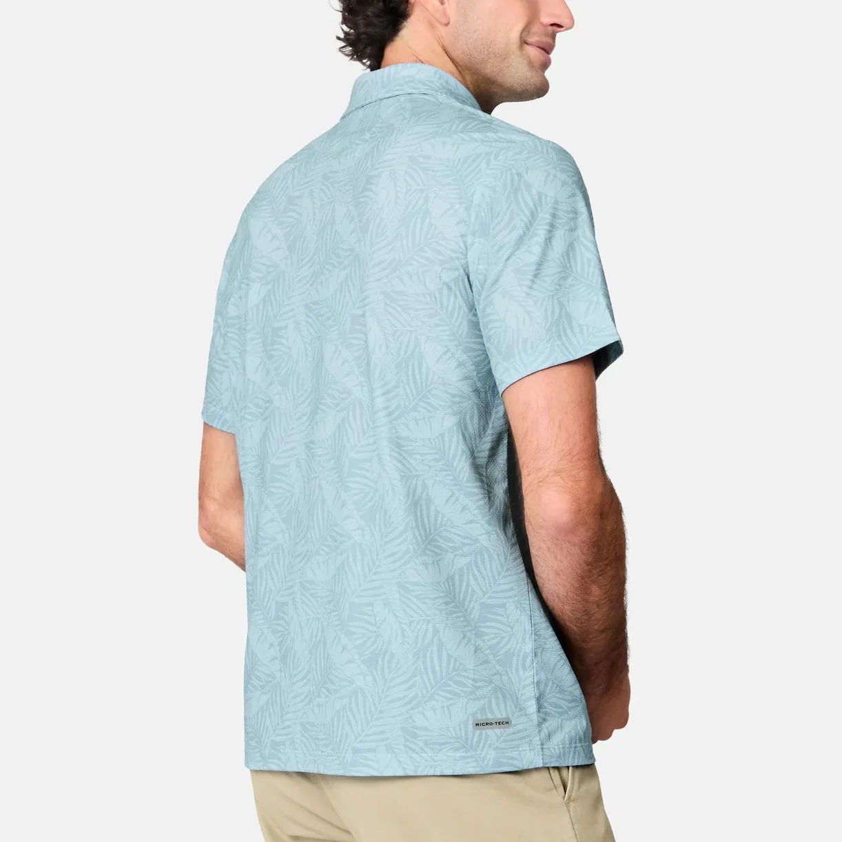 Free Country Mens Sun Free UPF Printed Short Sleeve Polo Shirt - Image 3