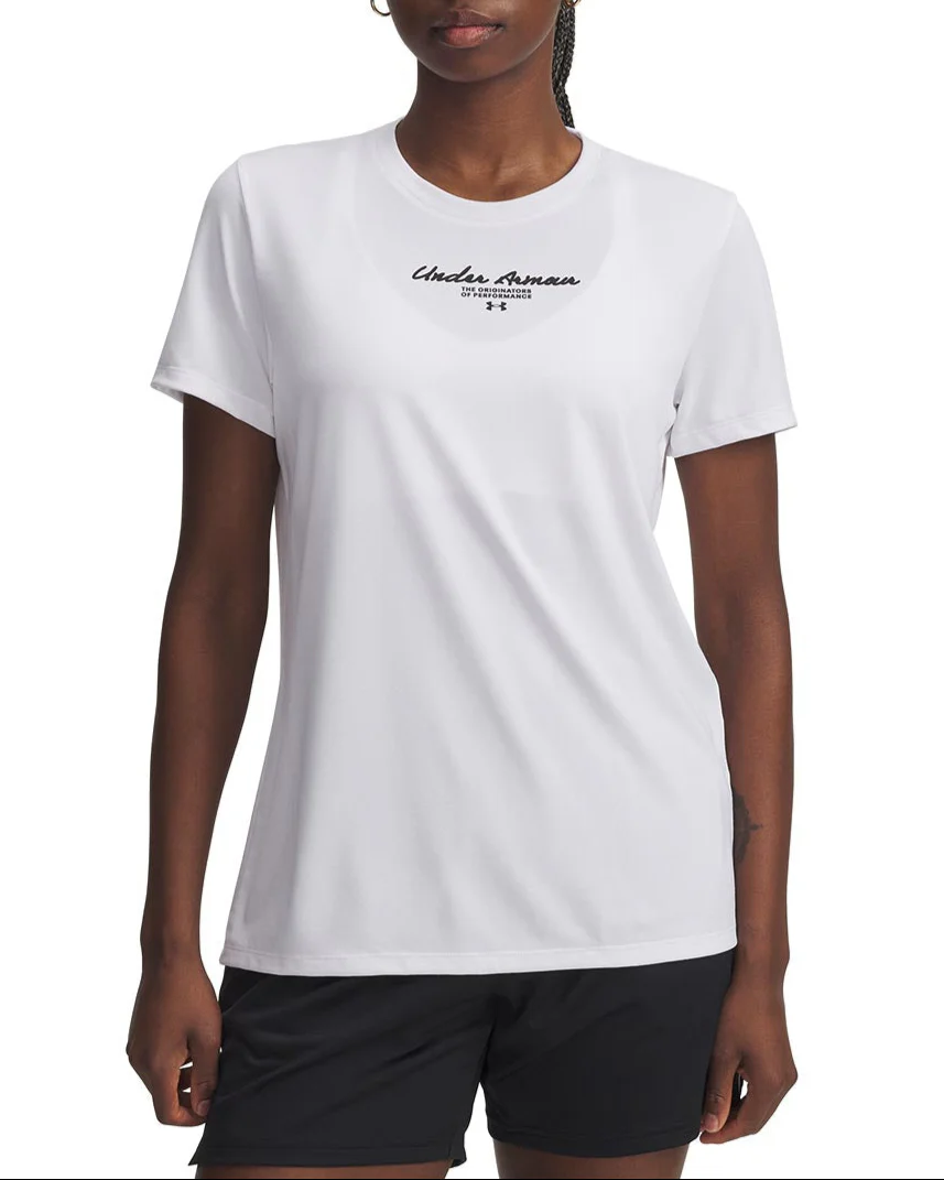 Under Armour Womens Tech Script Short Sleeve T-Shirt