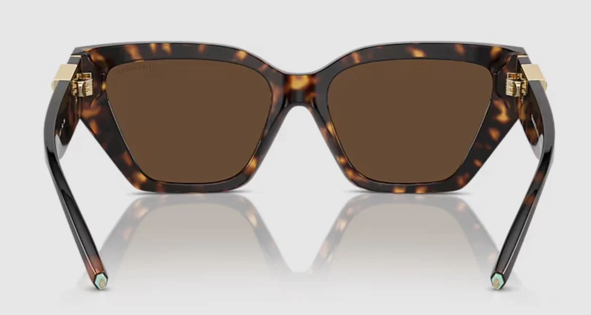 Tiffany & Co. Women's TF4218 Polarized Sunglasses - Havana/Light Brown - Image 3