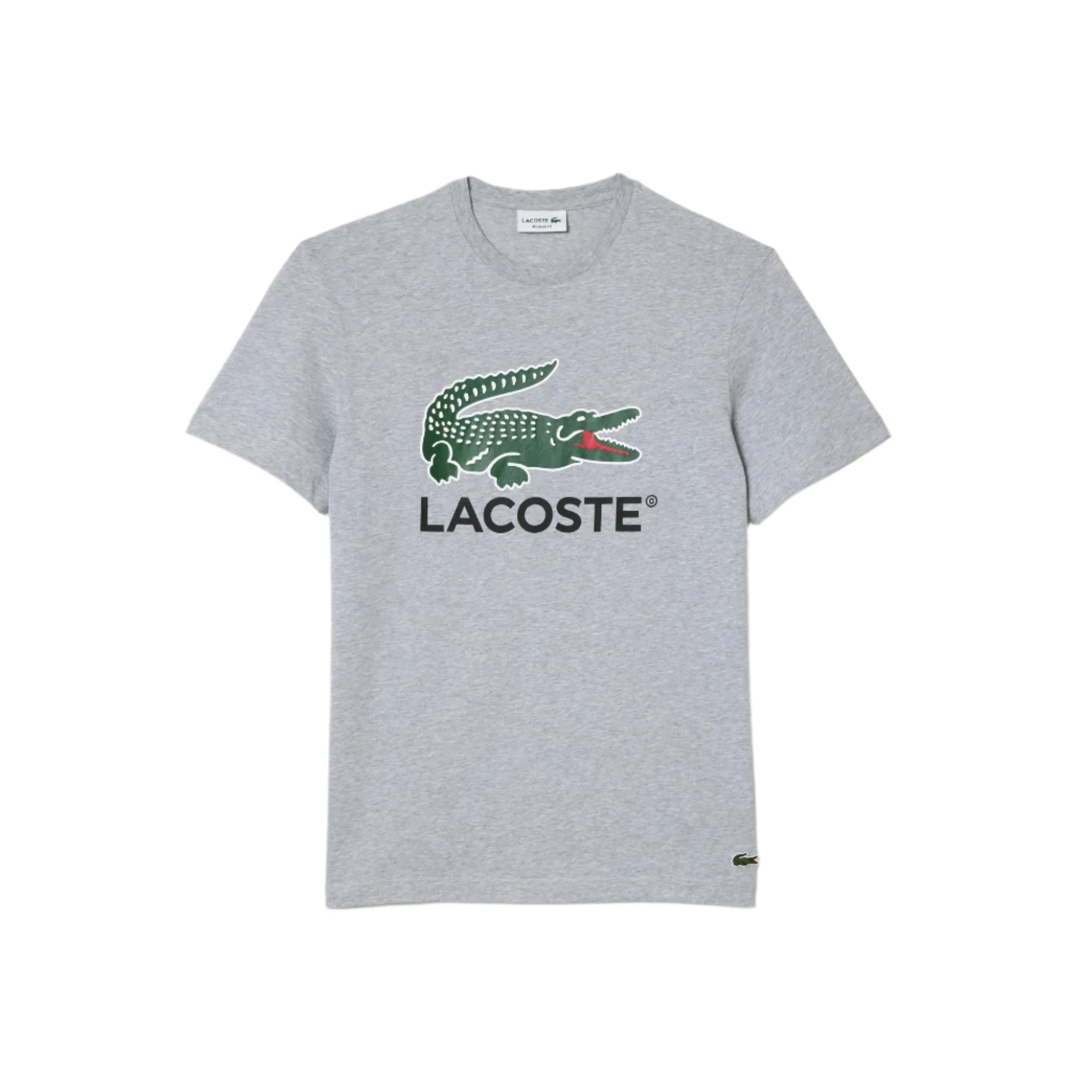 Lacoste Mens Signature Print Cotton Short Sleeve T-Shirt - Image 4