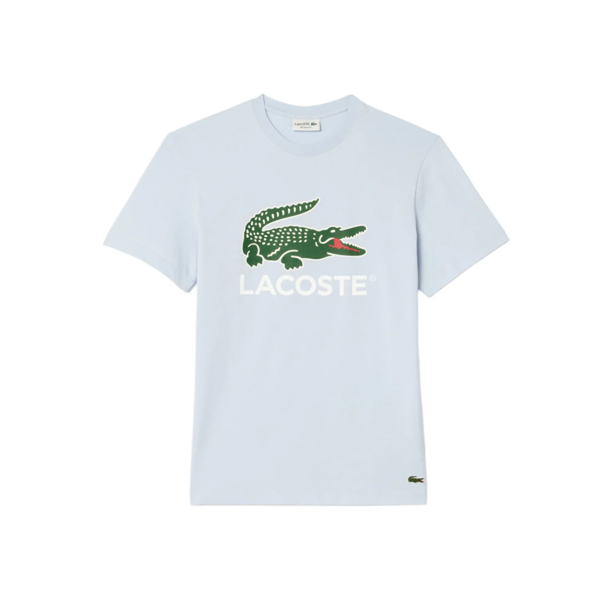 Lacoste Mens Signature Print Cotton Short Sleeve T-Shirt - Image 5