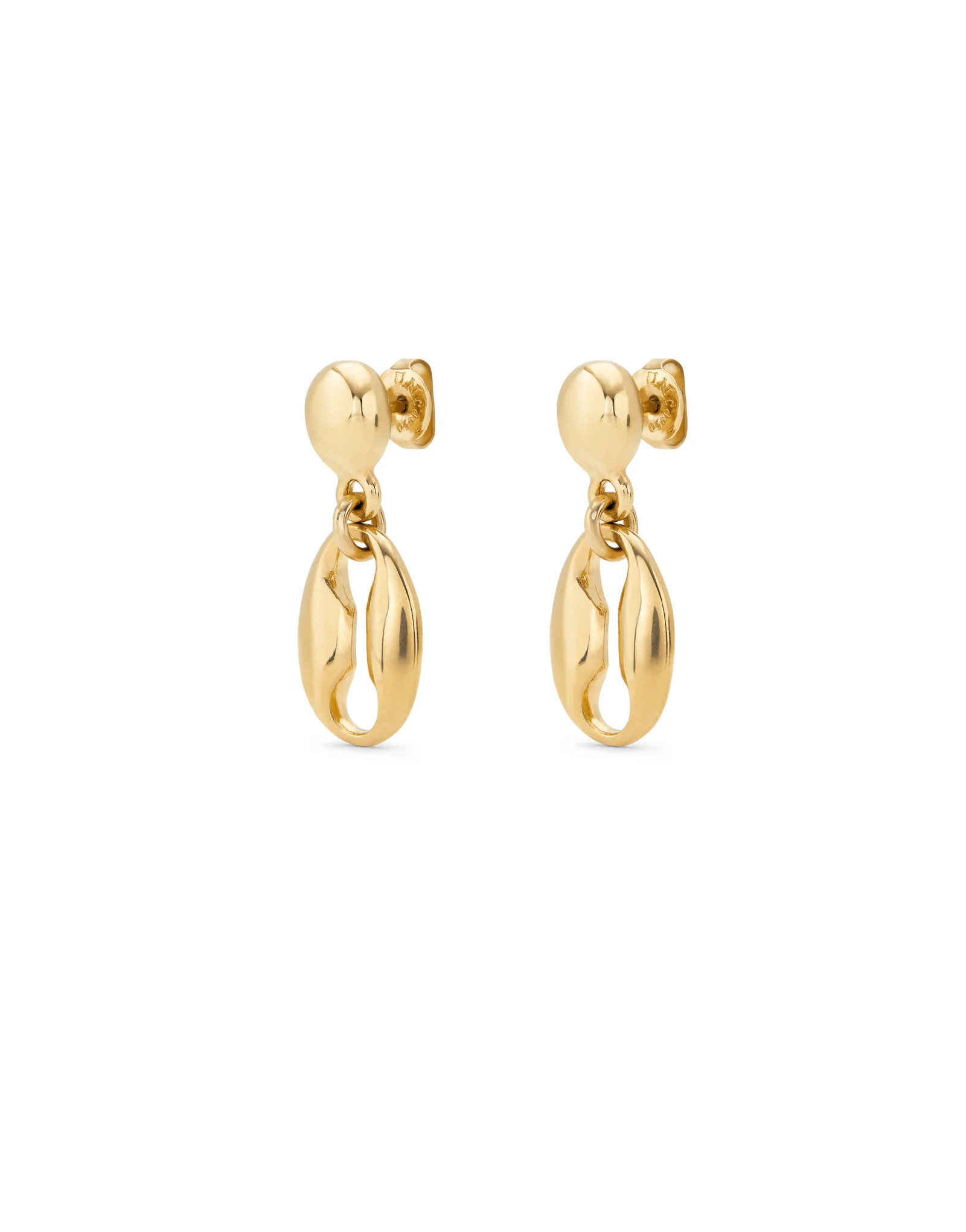 UNOde50 Thankful Gold-Plated Drop Earrings - Image 2