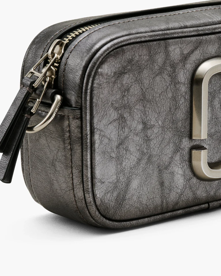 Marc Jacobs The Metallic Distressed Big Short Crossbody Handbag - Image 4
