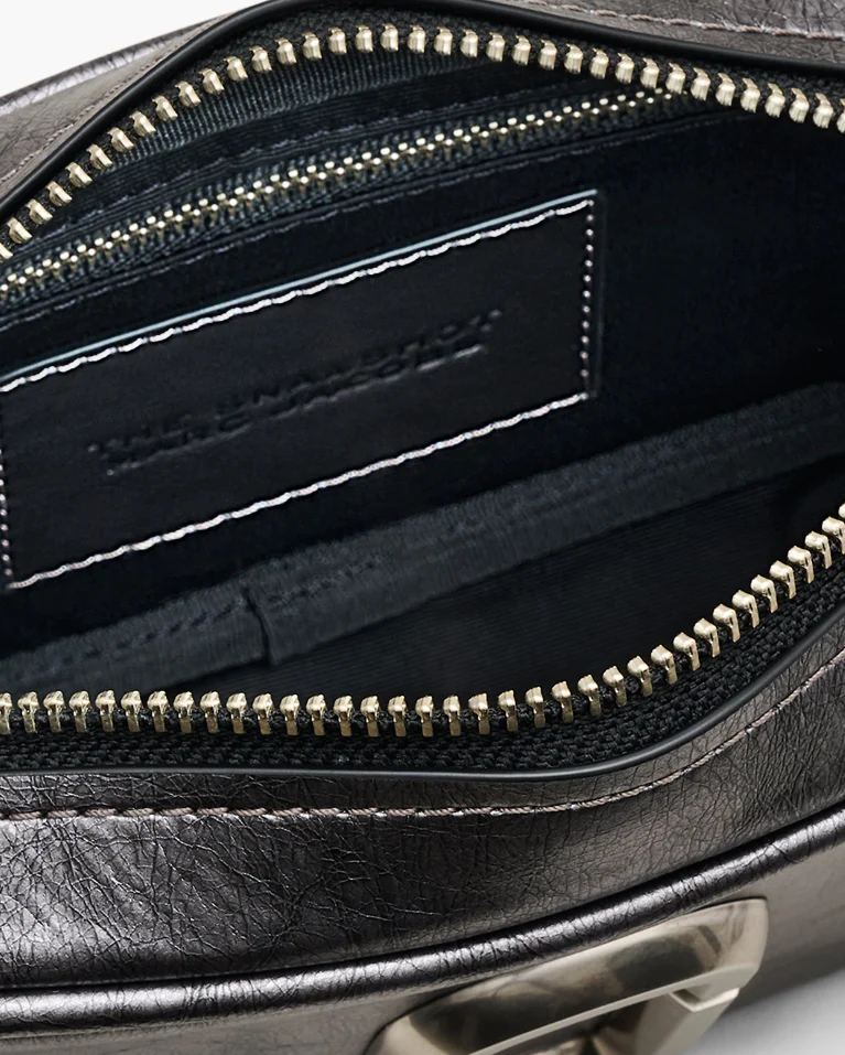 Marc Jacobs The Metallic Distressed Big Short Crossbody Handbag - Image 5