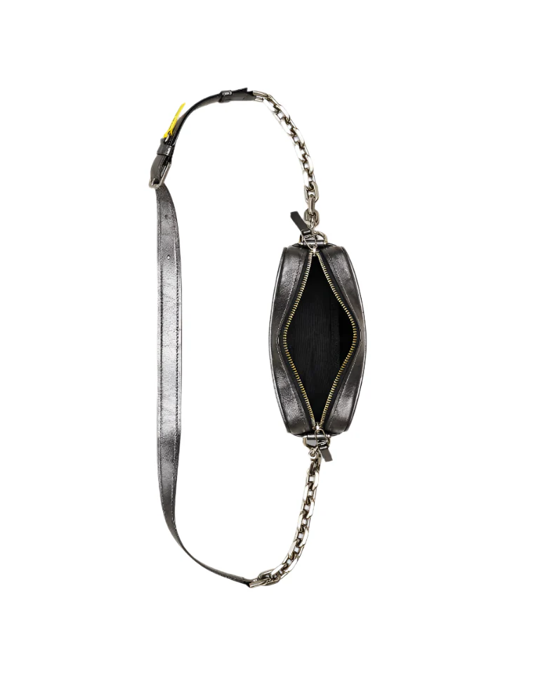 Marc Jacobs The Metallic Distressed Big Short Crossbody Handbag - Image 6