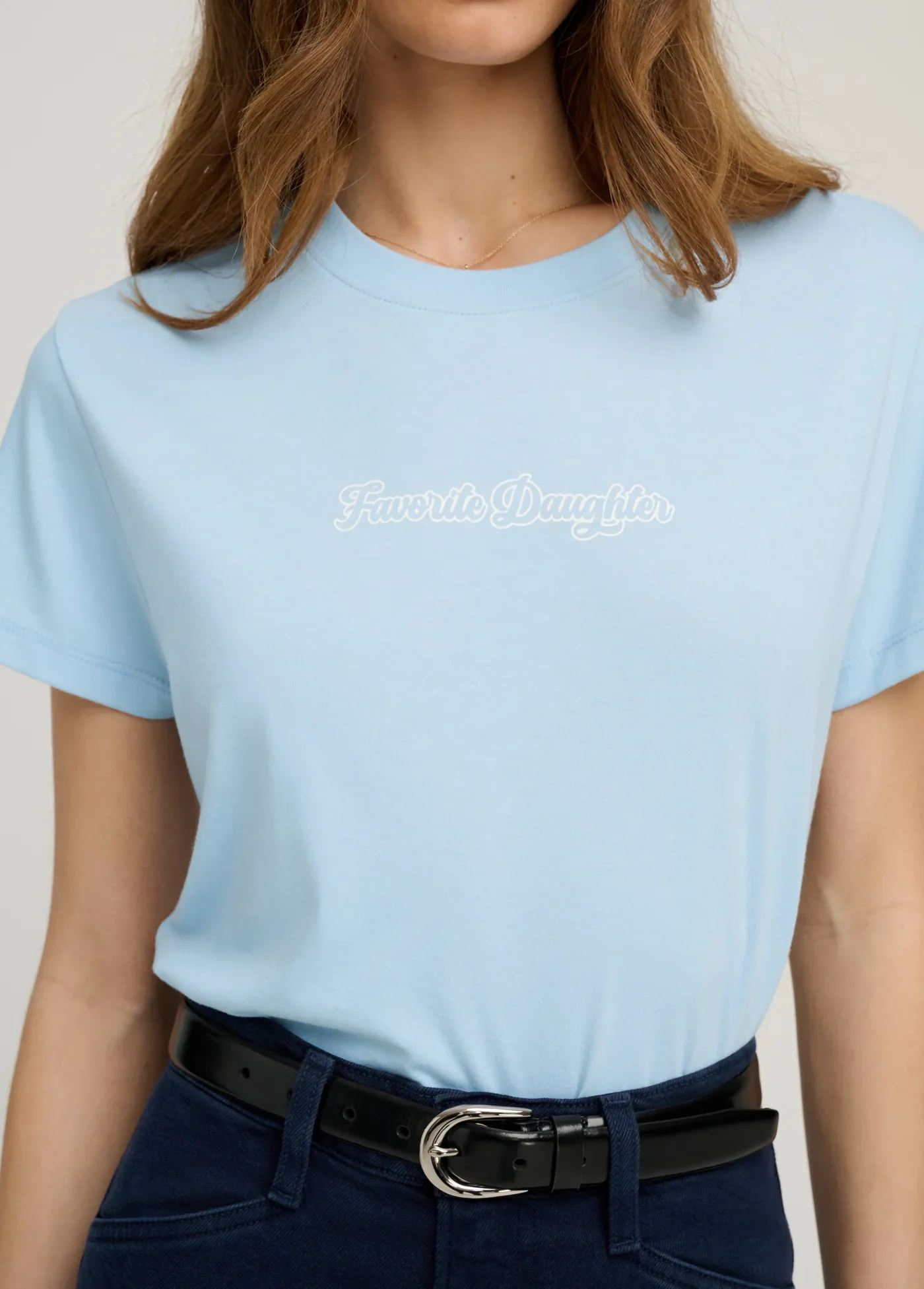 Favorite Daughter Womens The Cropped Varsity Short Sleeve T-Shirt - Image 3
