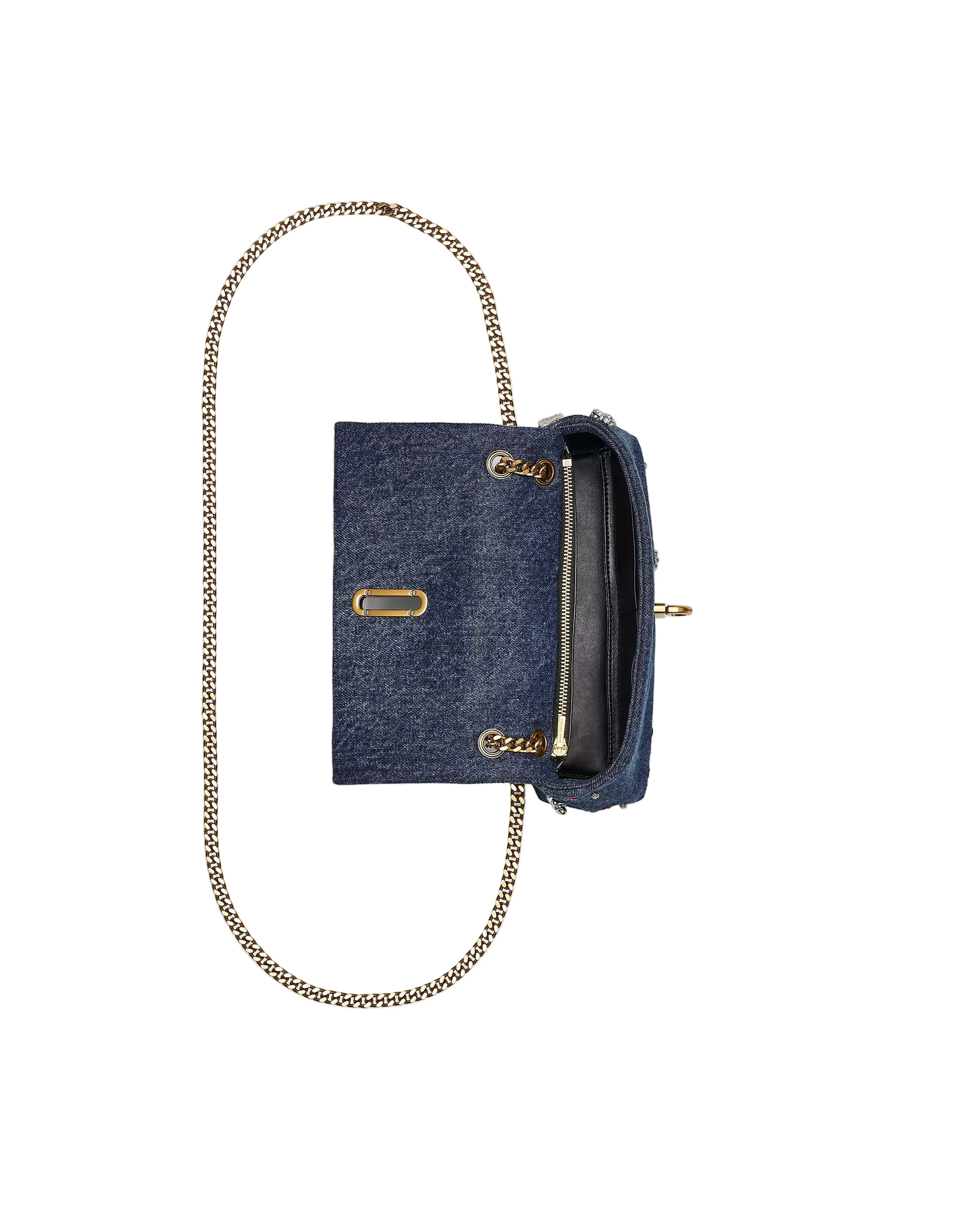 Marc Jacobs The Trinket Charm Denim Dual Chain Mini Crossbody Handbag - Image 3