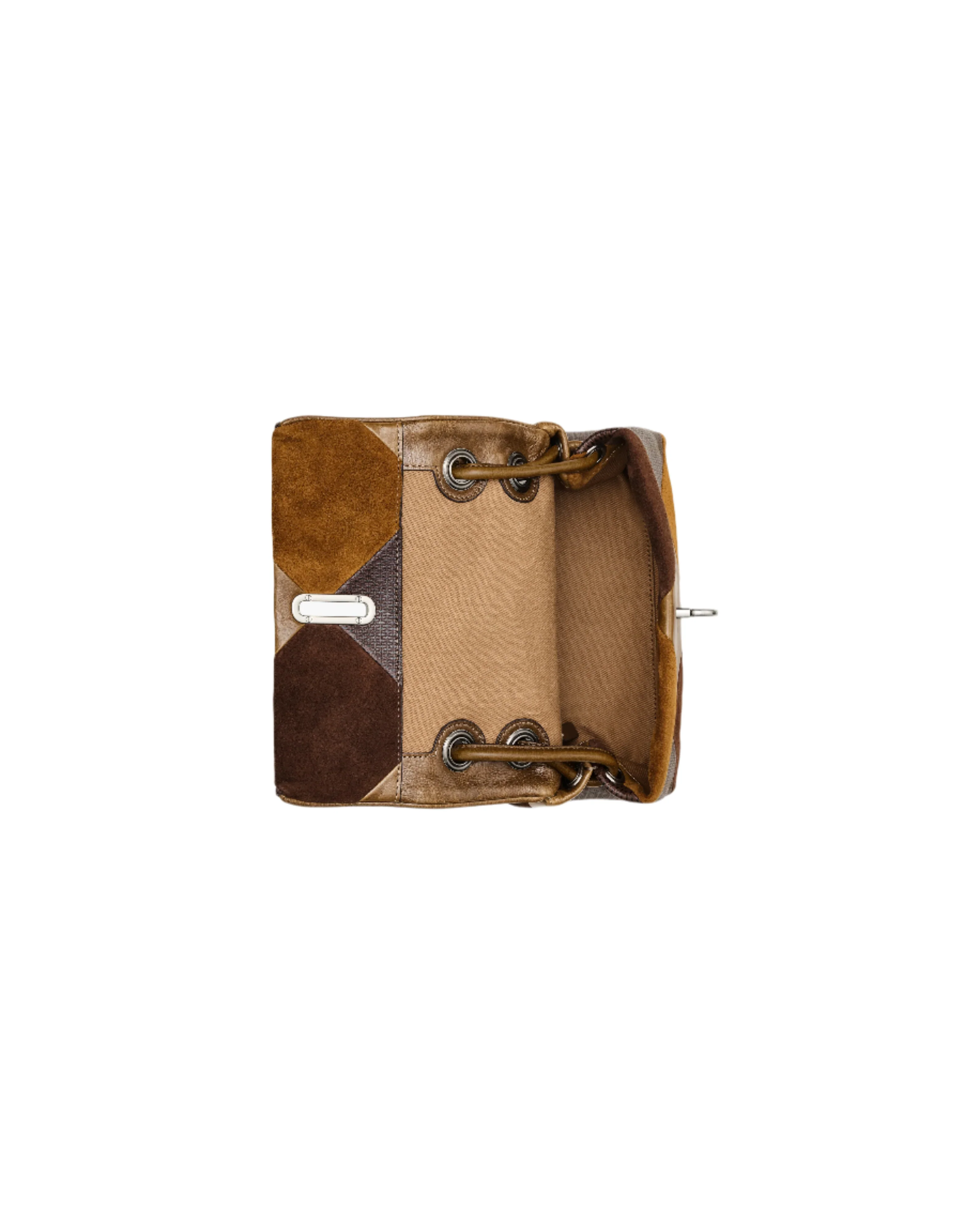 Marc Jacobs The Suede Patchwork Mini Dual Shoulder Handbag - Image 4