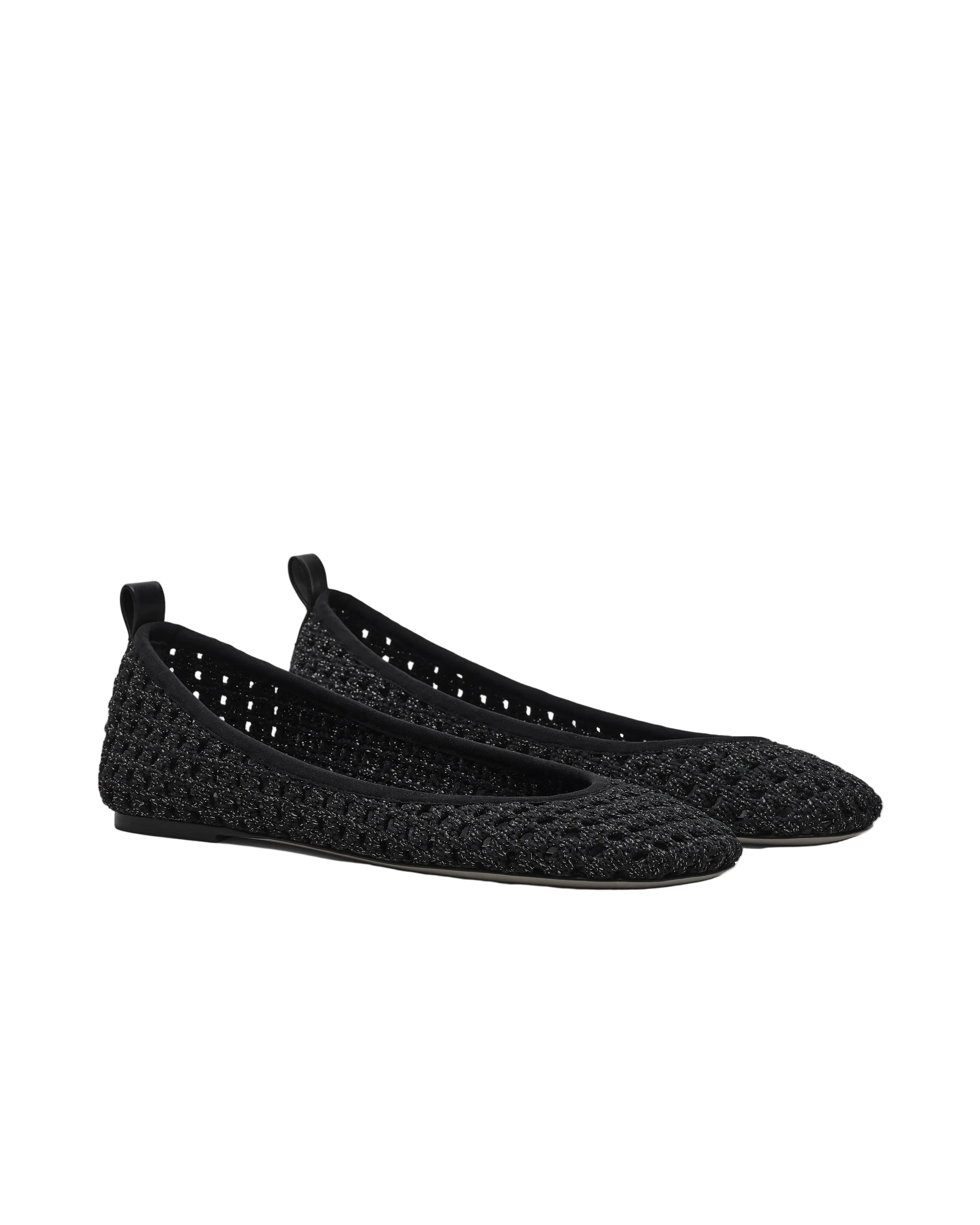 Marc Jacobs Womens The Crochet Lace Up Ballerina Shoes - Image 2