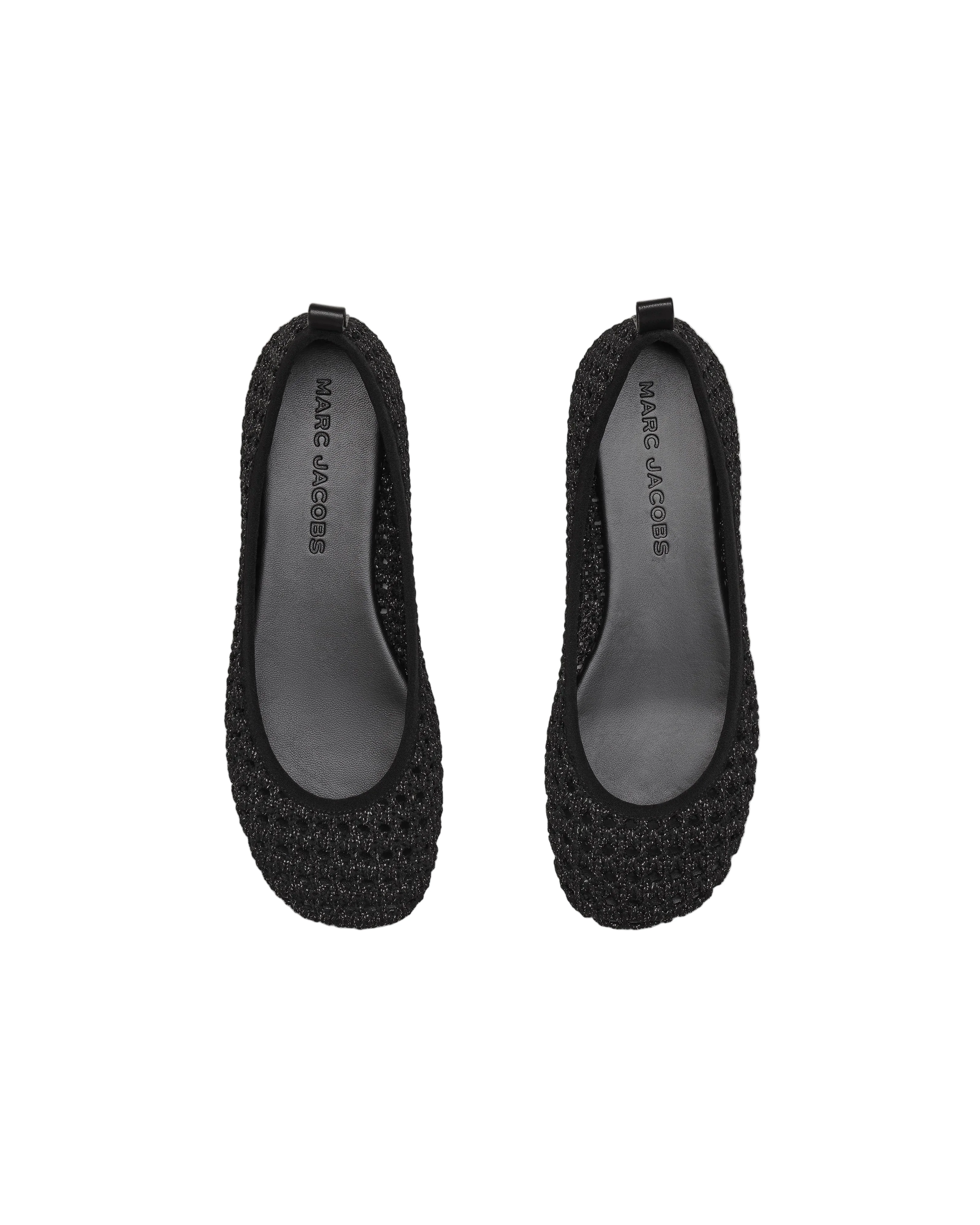 Marc Jacobs Womens The Crochet Lace Up Ballerina Shoes - Image 3