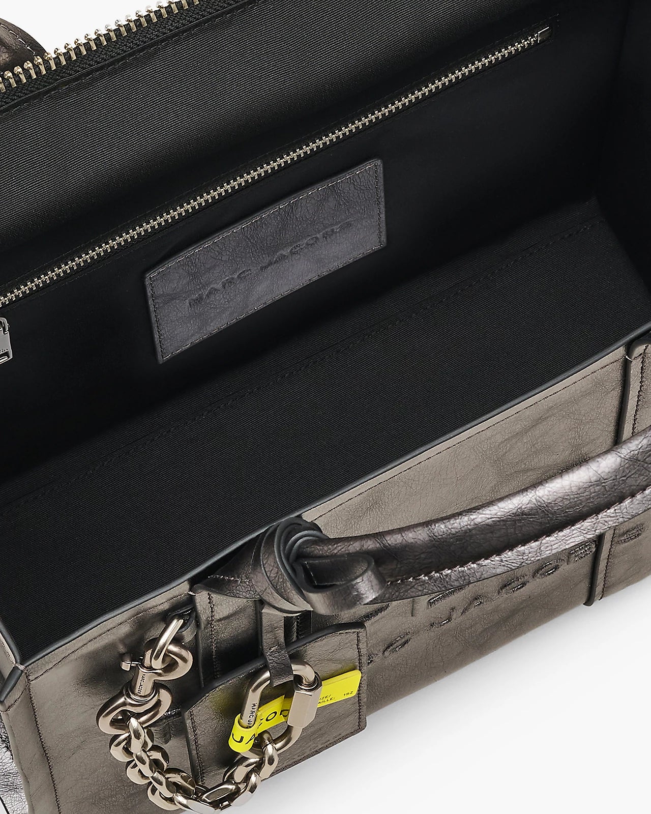 Marc Jacobs The Metallic Distressed Medium Tote Handbag - Image 6