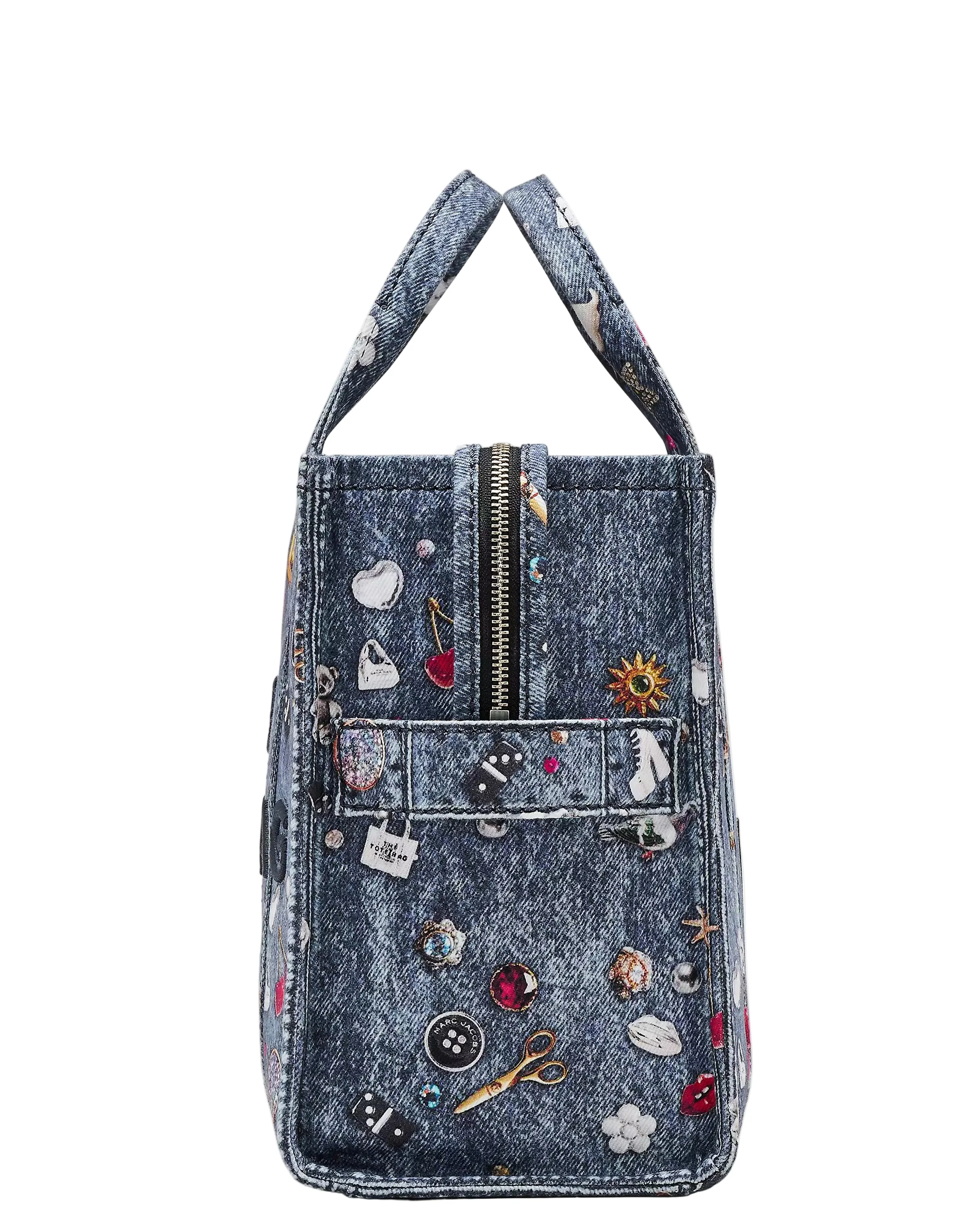 Marc Jacobs The Trompe L'Oeil Trinket Canvas Medium Tote Handbag - Image 3