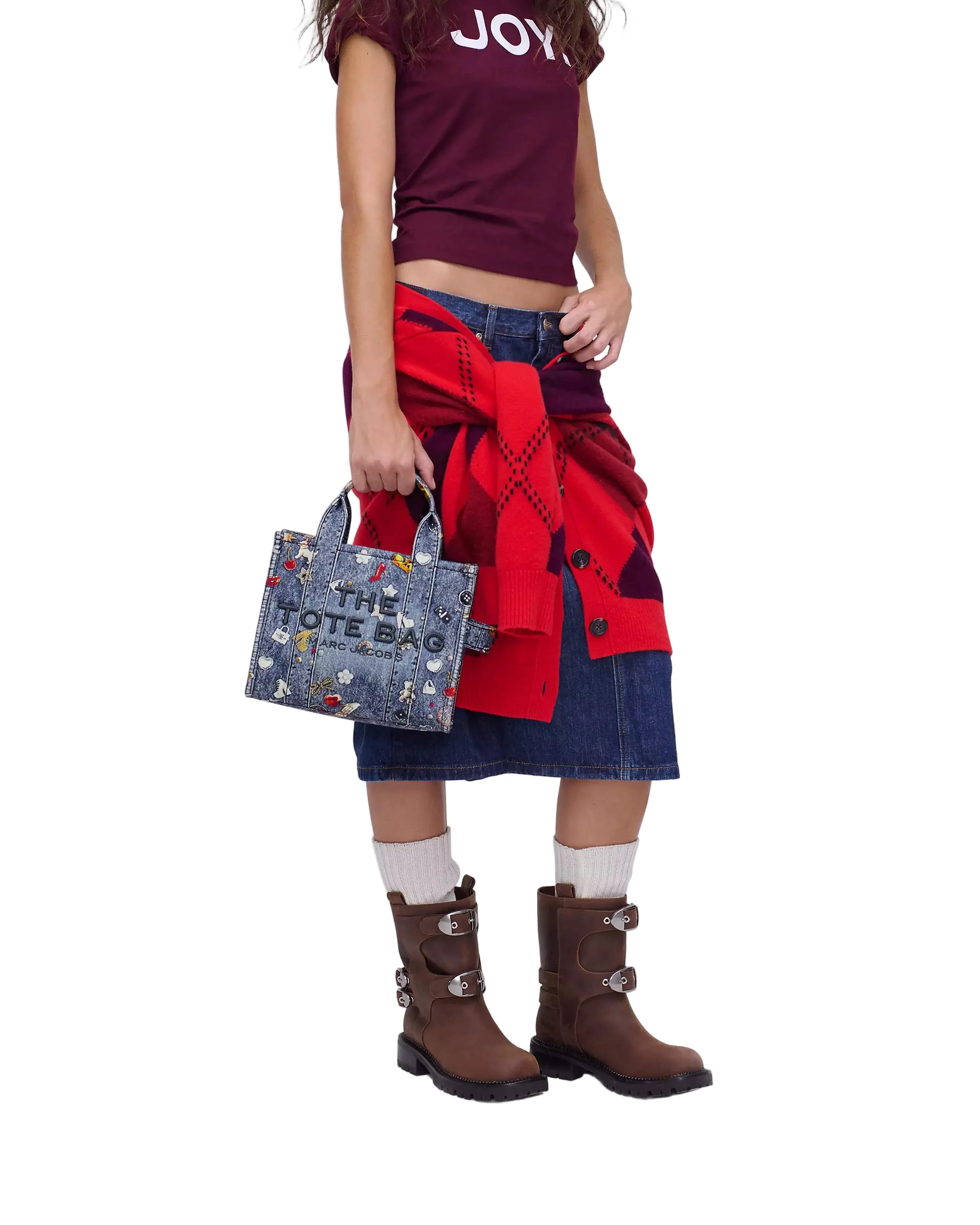 Marc Jacobs The Trompe L'Oeil Trinket Canvas Small Tote Handbag - Image 7