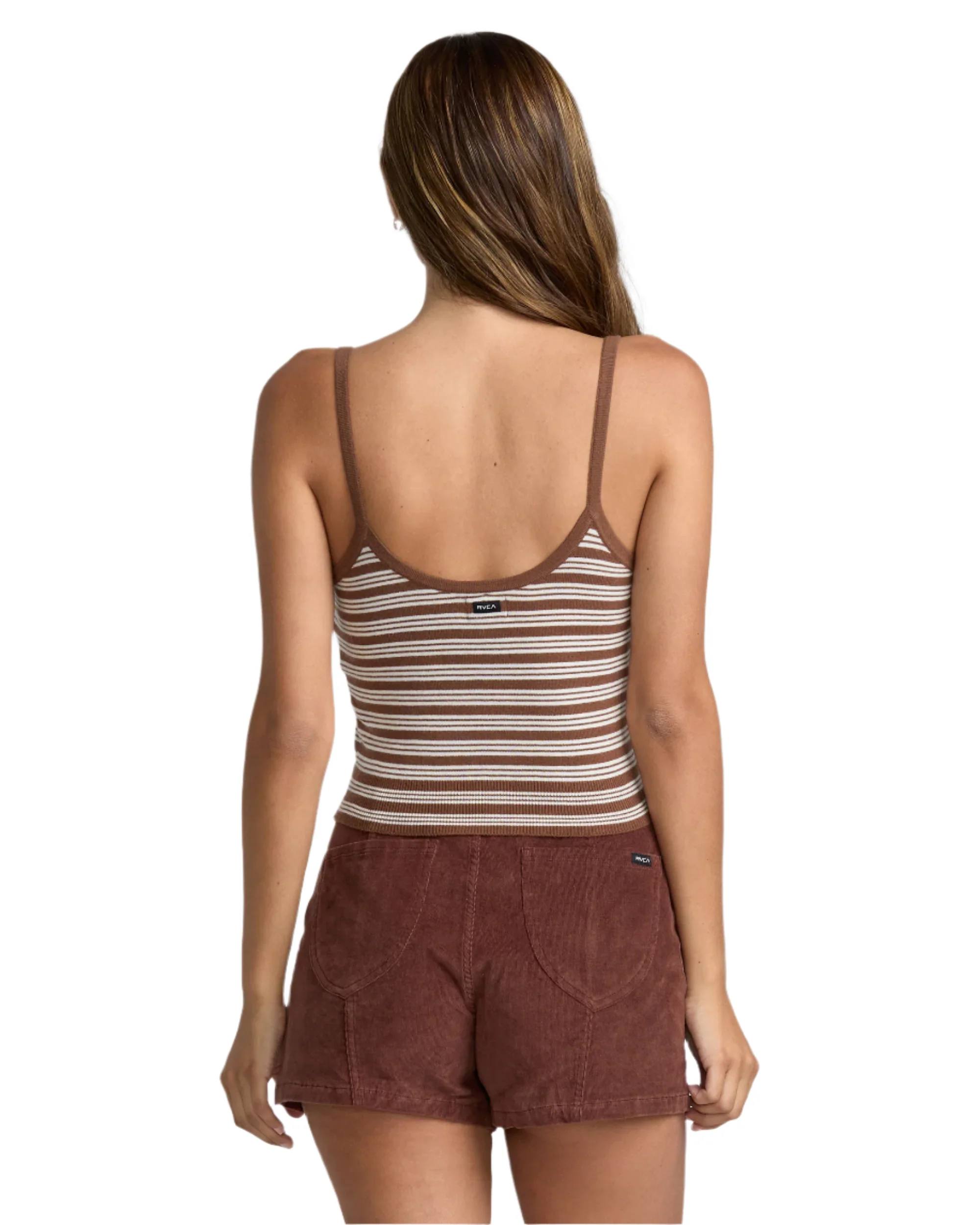 RVCA Womens Tight Stripe Sweater Tank Top - Image 3