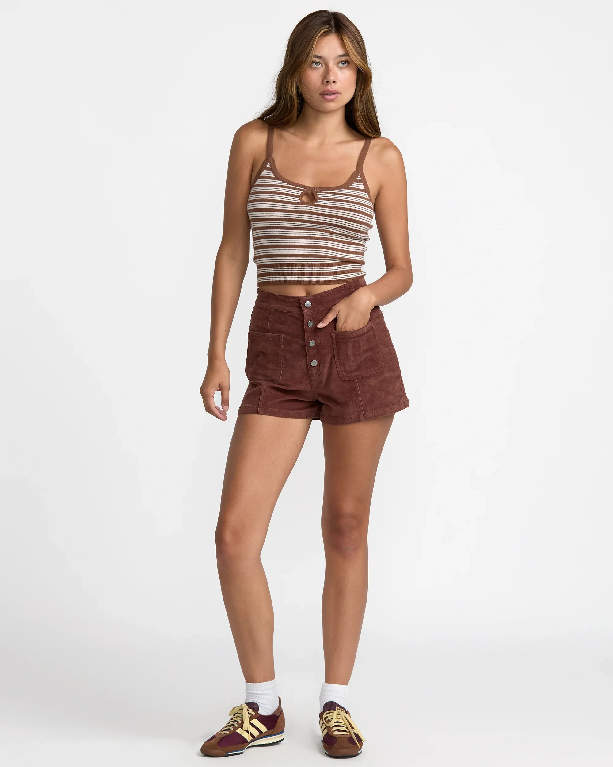 RVCA Womens Tight Stripe Sweater Tank Top - Image 4