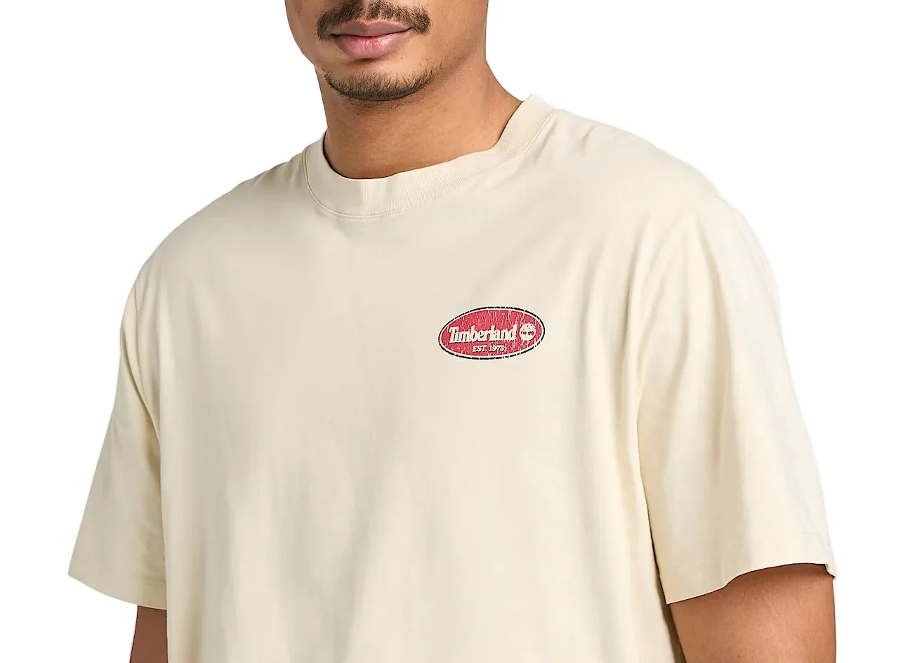 Timberland Mens Gas Station Graphic Short Sleeve T-Shirt - Image 4