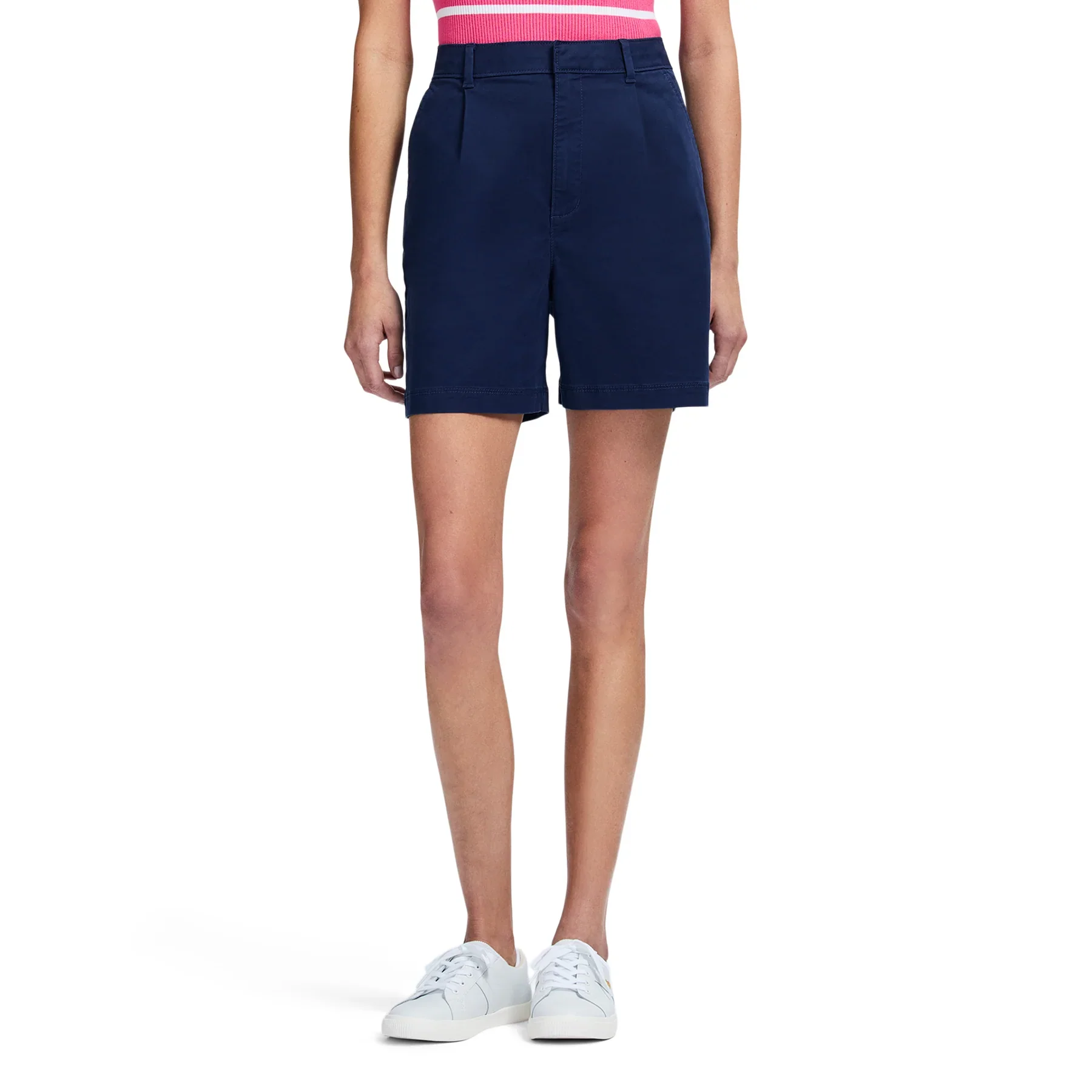 IZOD Womens Tina Performance Stretch 5" Twill Shorts - Image 2