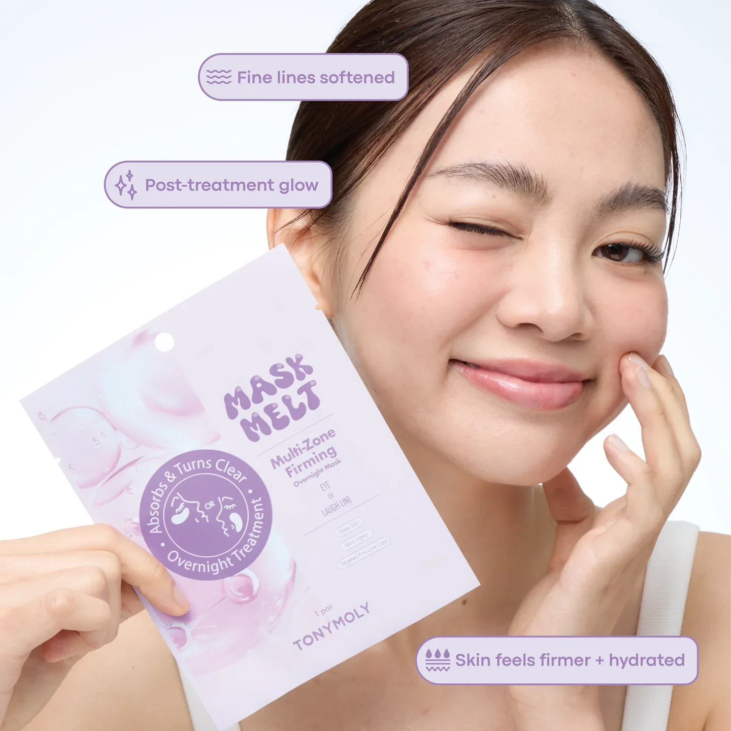 TONYMOLY Peptide Eye & Smile Line Collagen Melt Mask - Image 5
