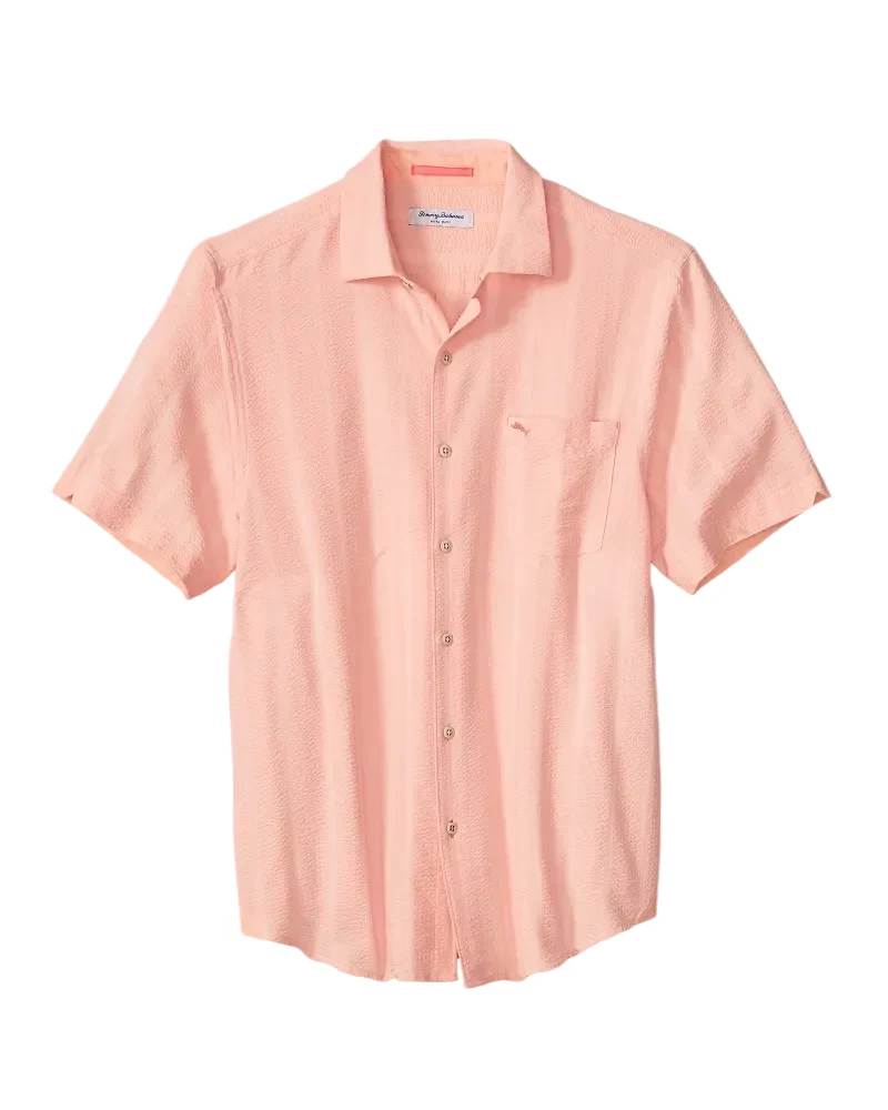 Tommy Bahama Mens Nova Wave Cotton-Blend Short-Sleeve Shirt