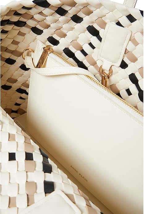 Anne Klein Woven Tote Handbag - Image 4