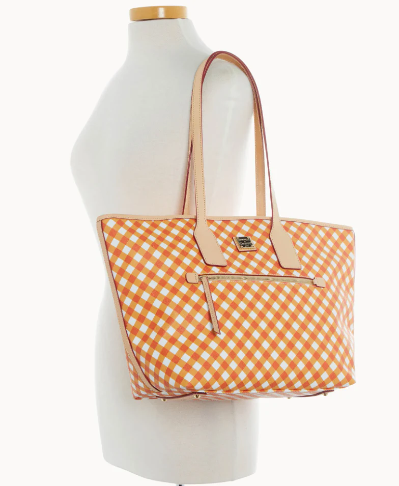 Dooney & Bourke Gingham II Large Tote Handbag - Image 4