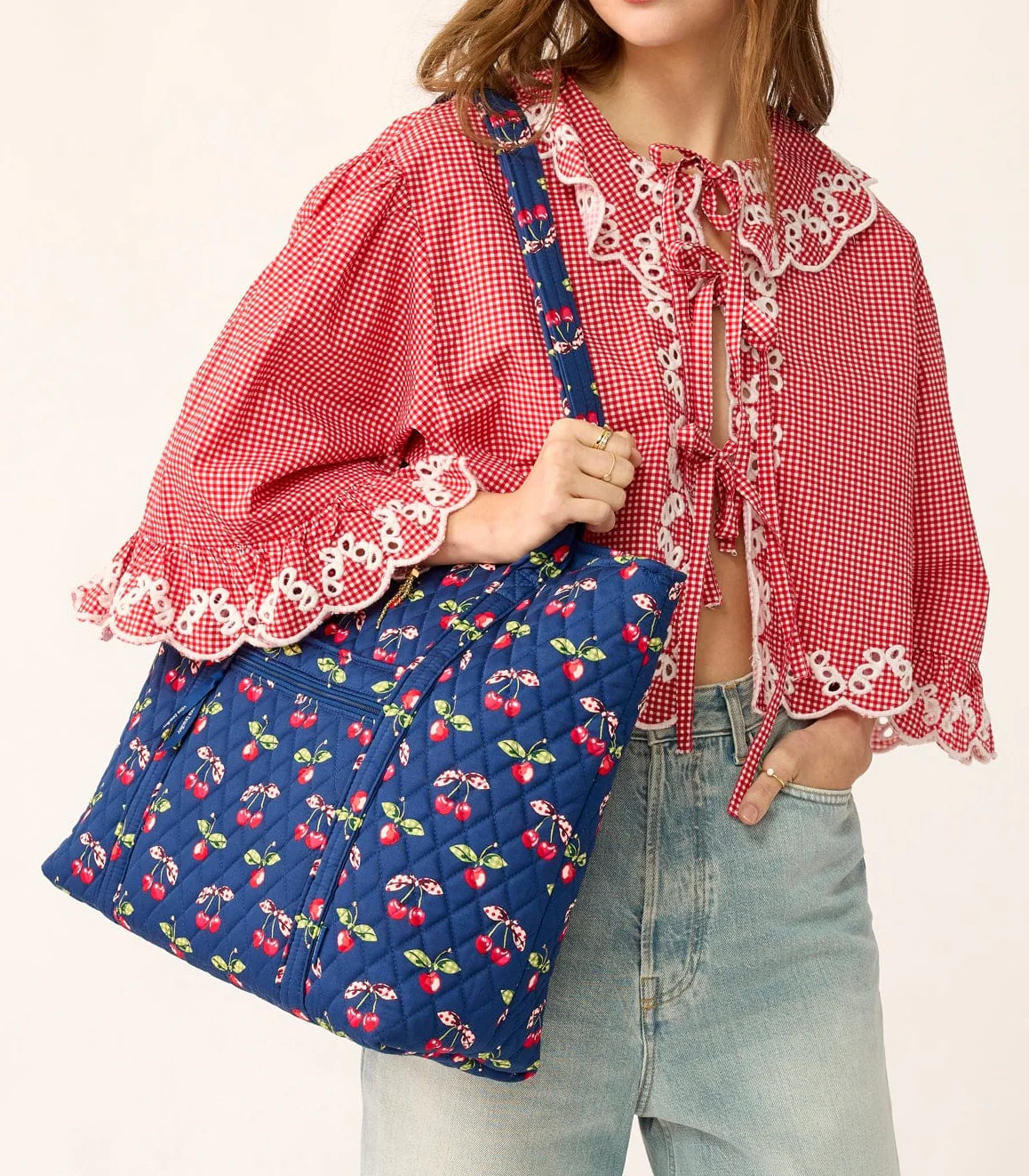 Vera Bradley Original Vera Tote Handbag - Image 4