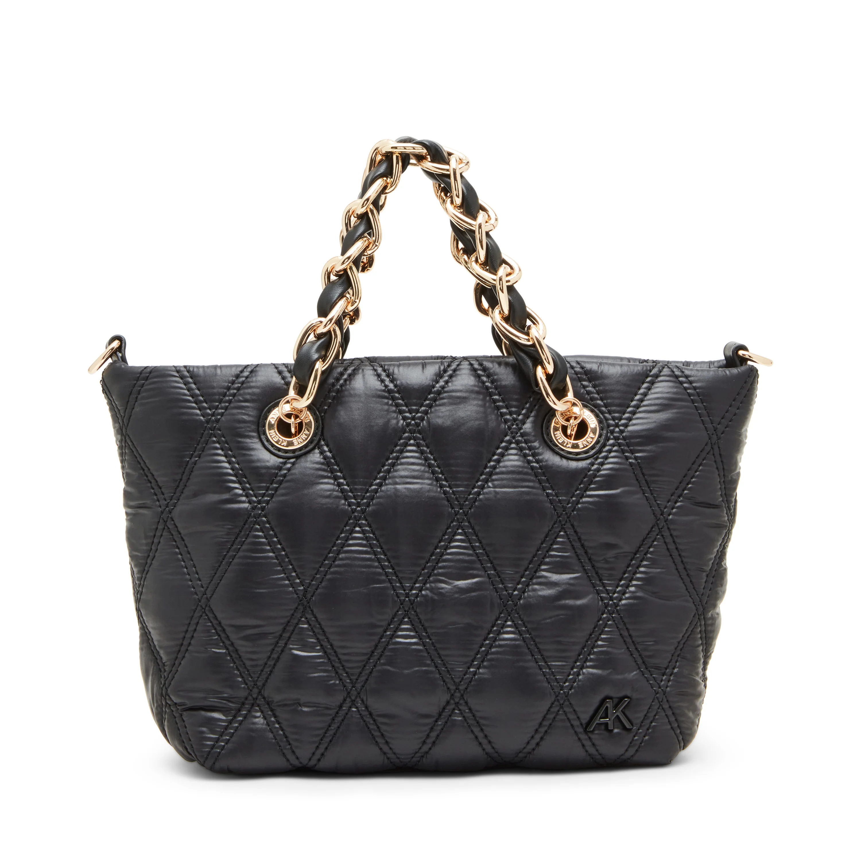 Anne Klein Small Quilt Nylon Tote Handbag with Detachable Strap - Image 2