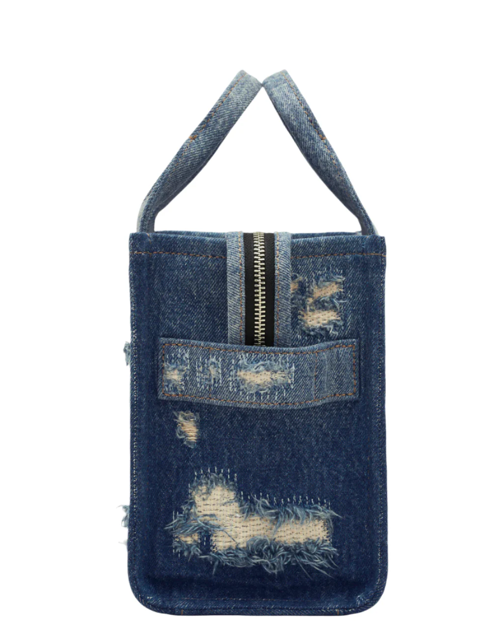 Marc Jacobs The Rip and Repaid Denim Small Tote Handbag - Image 3