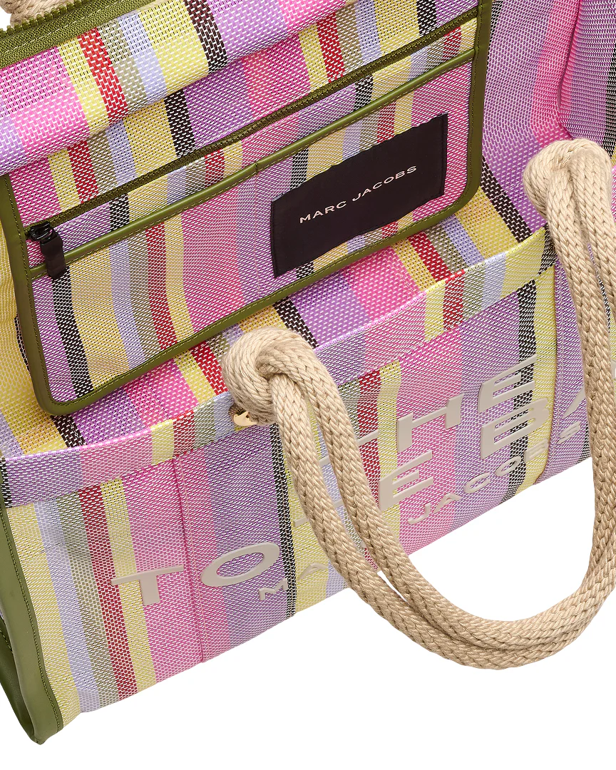 Marc Jacobs The Stripe Mesh Large Tote Handbag - Image 5