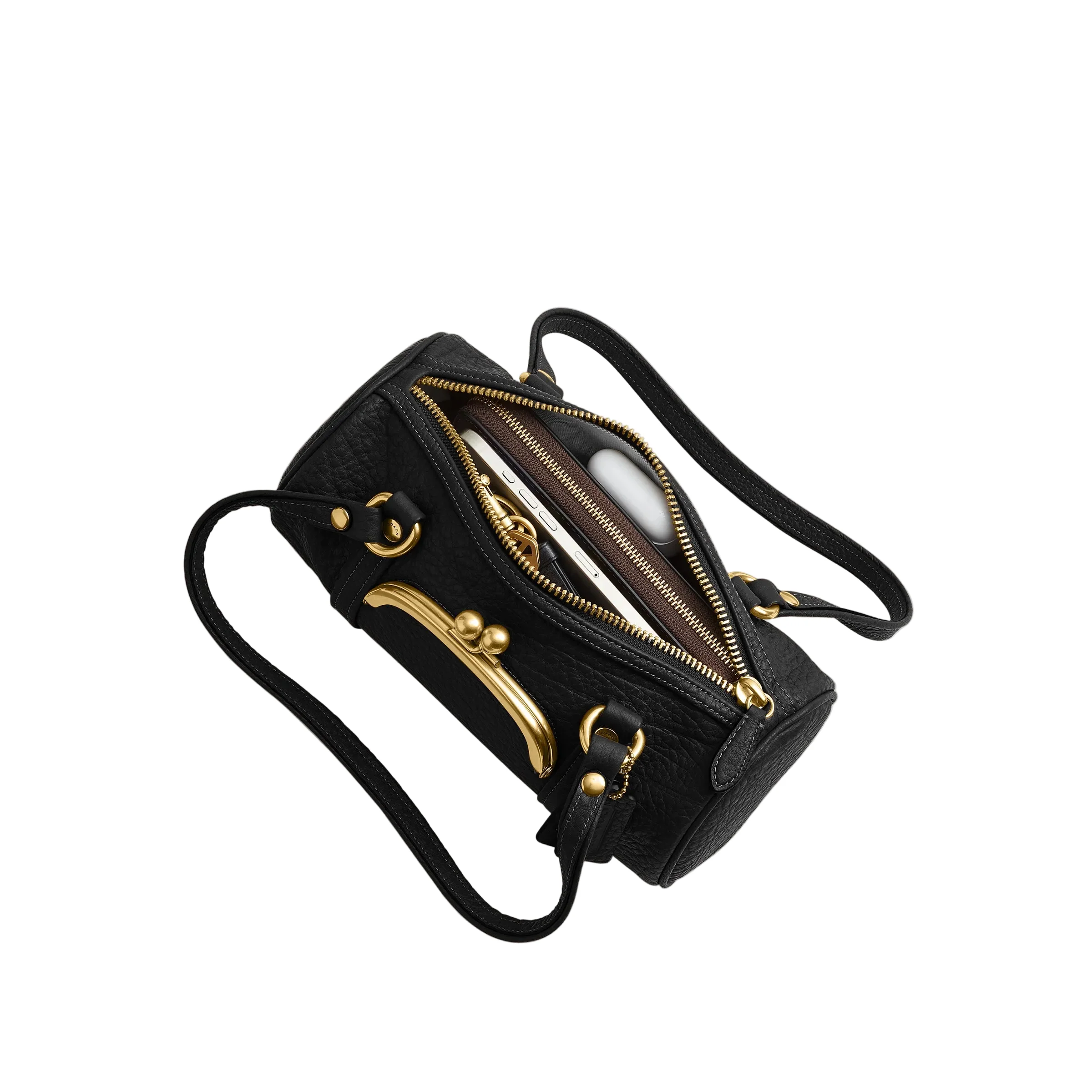 COACH Kisslock Barrel 28 Shoulder Handbag - Image 5