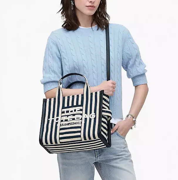 Marc Jacobs The Stripe Canvas Medium Tote Handbag - Image 5