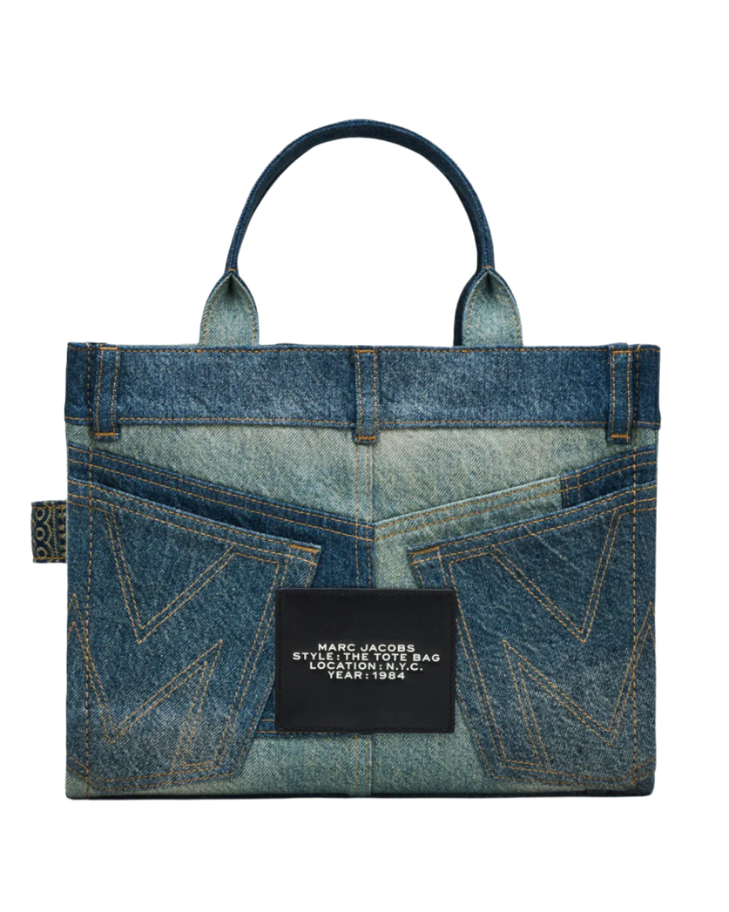 Marc Jacobs The Deconstructed Denim Medium Tote Handbag - Image 2