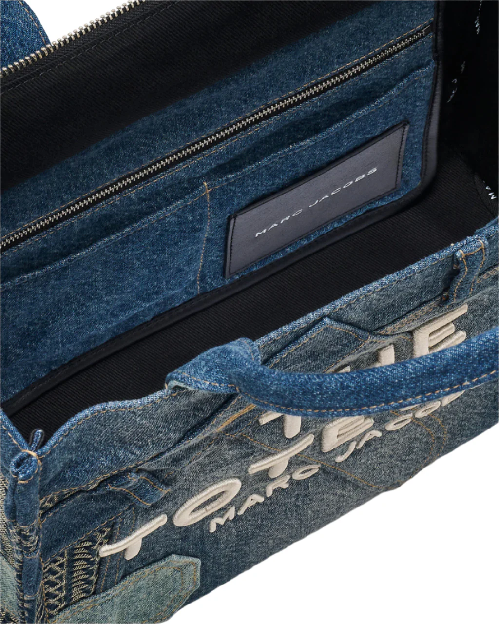 Marc Jacobs The Deconstructed Denim Medium Tote Handbag - Image 3