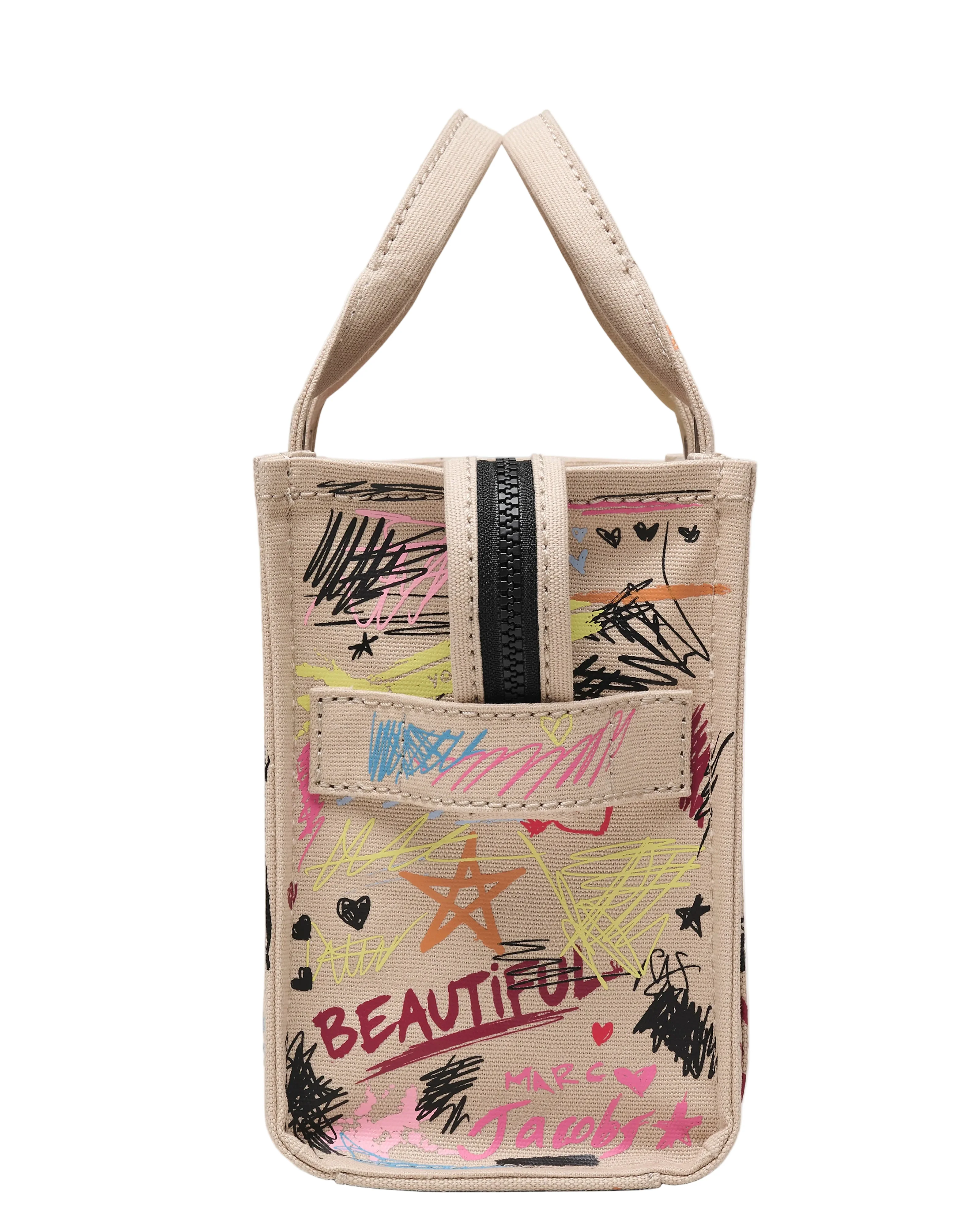 Marc Jacobs The Punk Scribble Canvas Small Tote Handbag - Image 3
