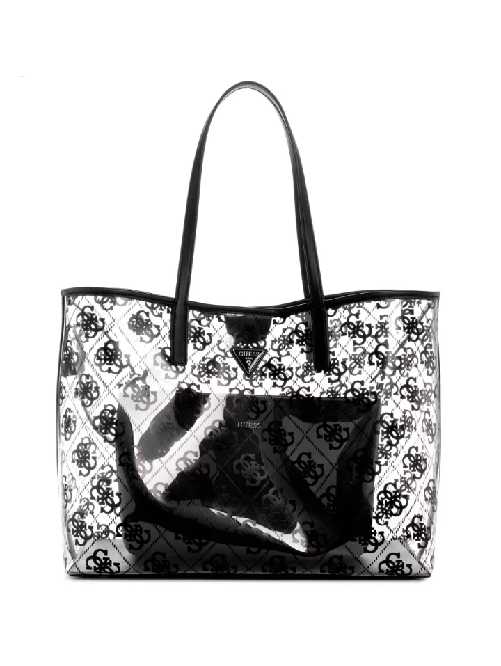 GUESS Tuana Clear Quattro G Large Tote Handbag - Image 4