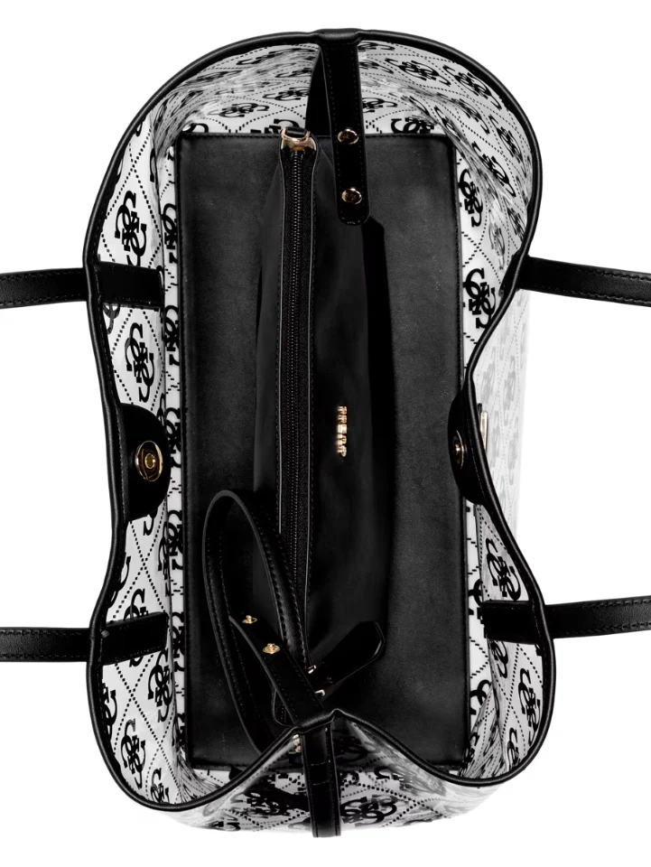 GUESS Tuana Clear Quattro G Large Tote Handbag - Image 5