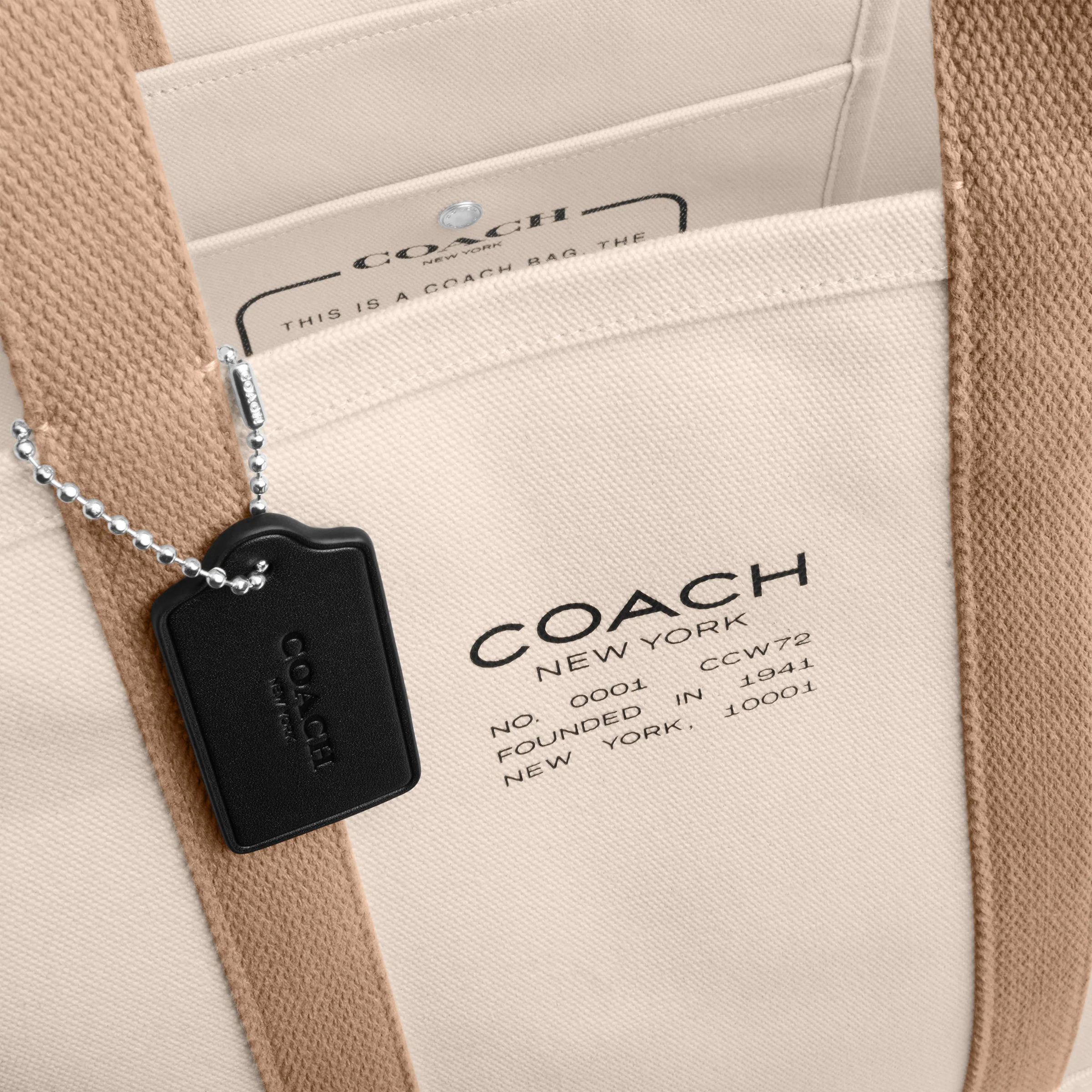 COACH Utility Tote Handbag - Image 5