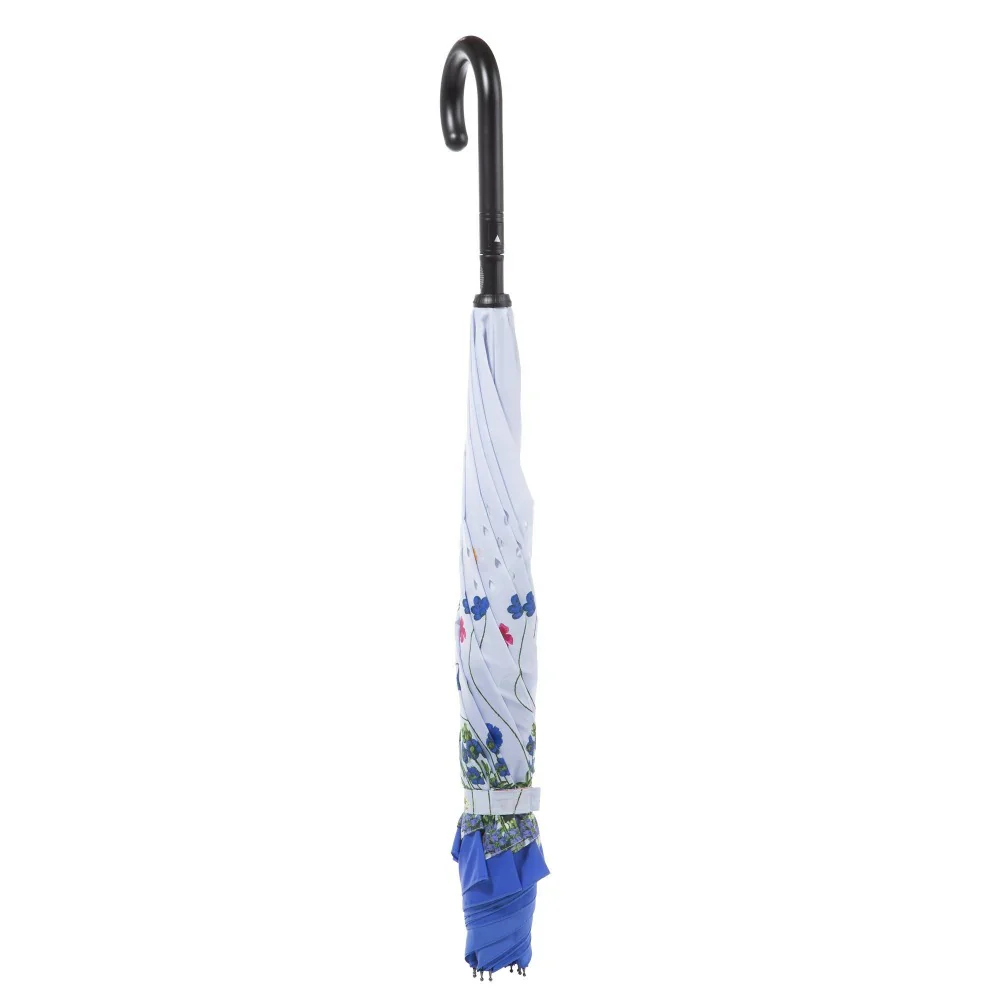Totes InBrella Stick Reverse-Close Umbrella with Under Canopy Print - Image 2