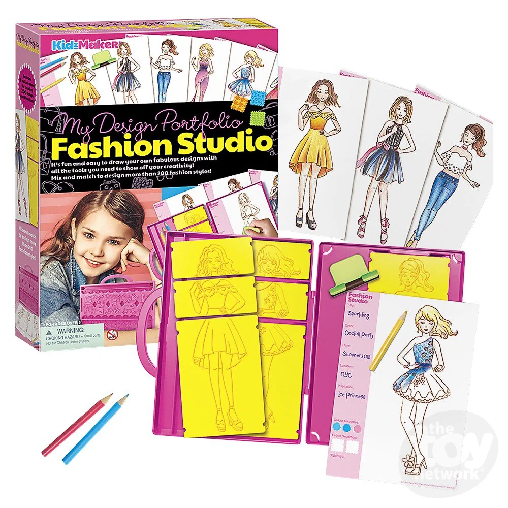 The Toy Network KidzMaker My Design Portfolio Fashion Studio - Image 4