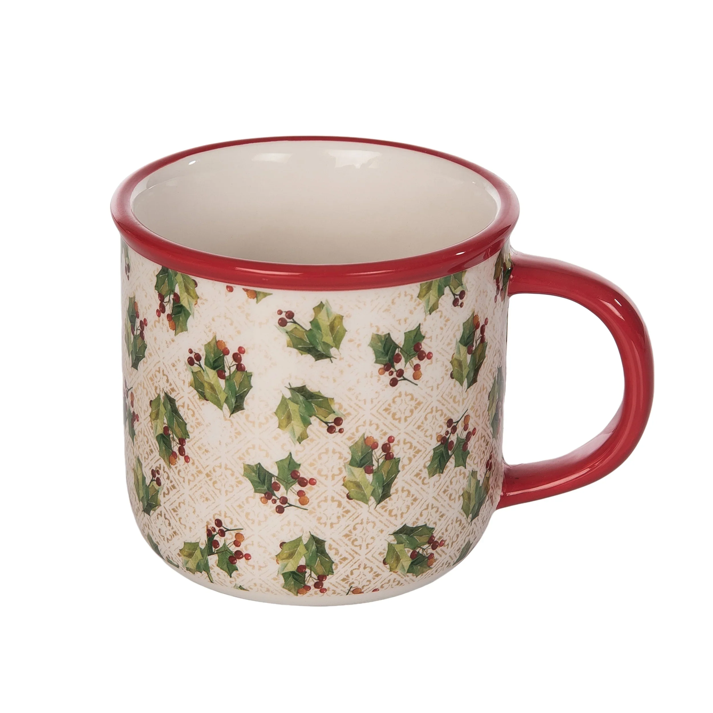 Transpac Dolomite Vintage Holly Mug