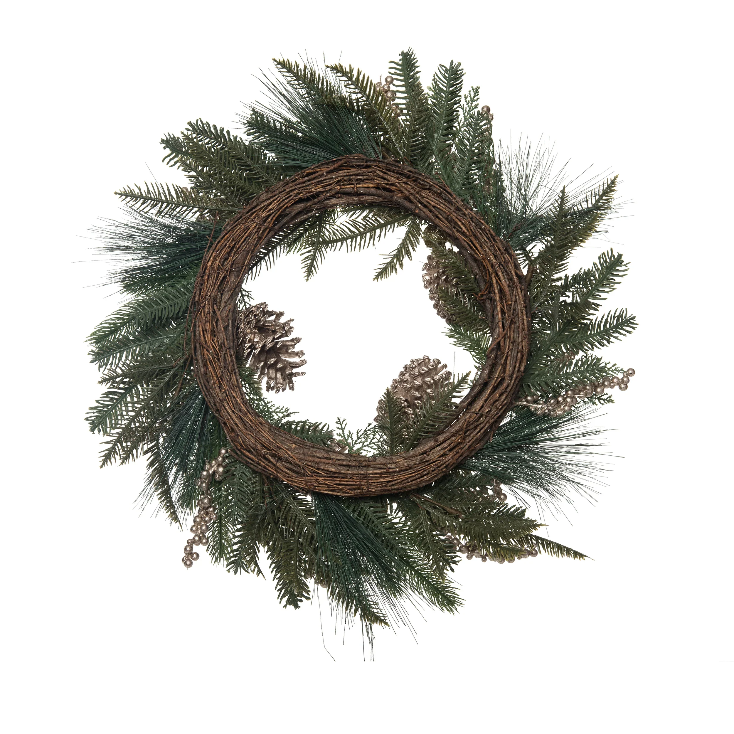 Transpac Golden & Pine Wreath - Image 3