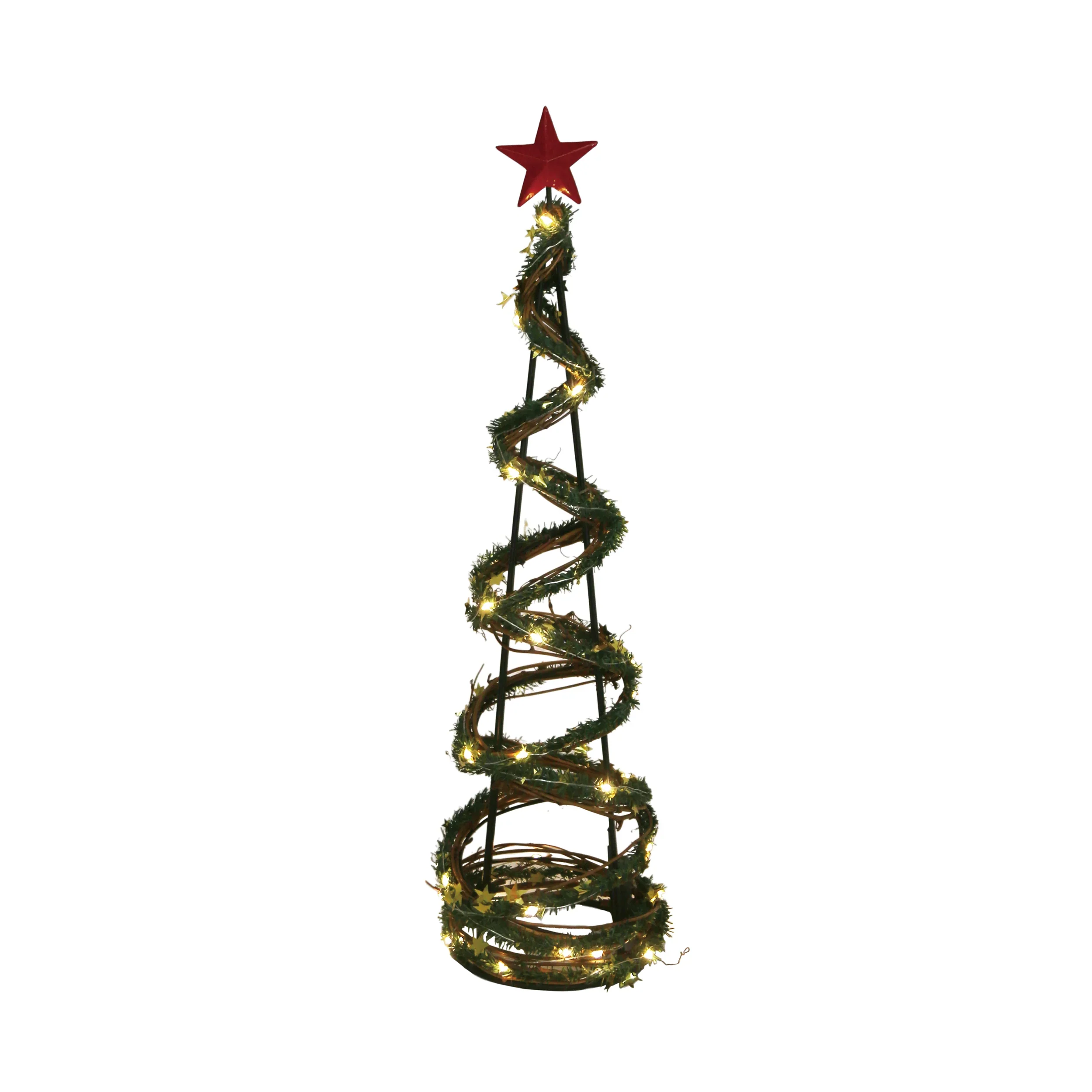 Transpac Small Light Up Cone Tree